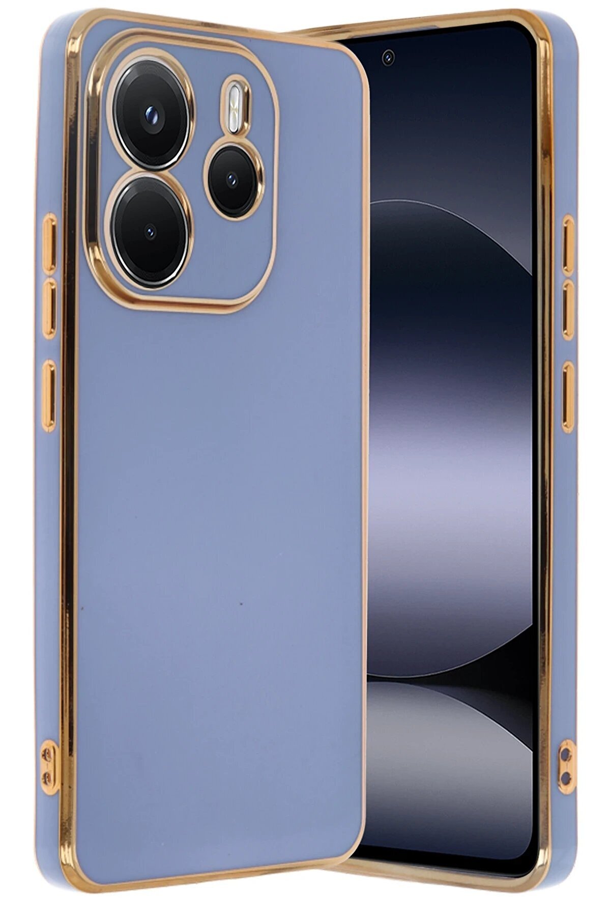 CepteToptan Xiaomi Redmi Note 14 4G Kılıf Volet Silikon - Mavi - DROPX8899-1429