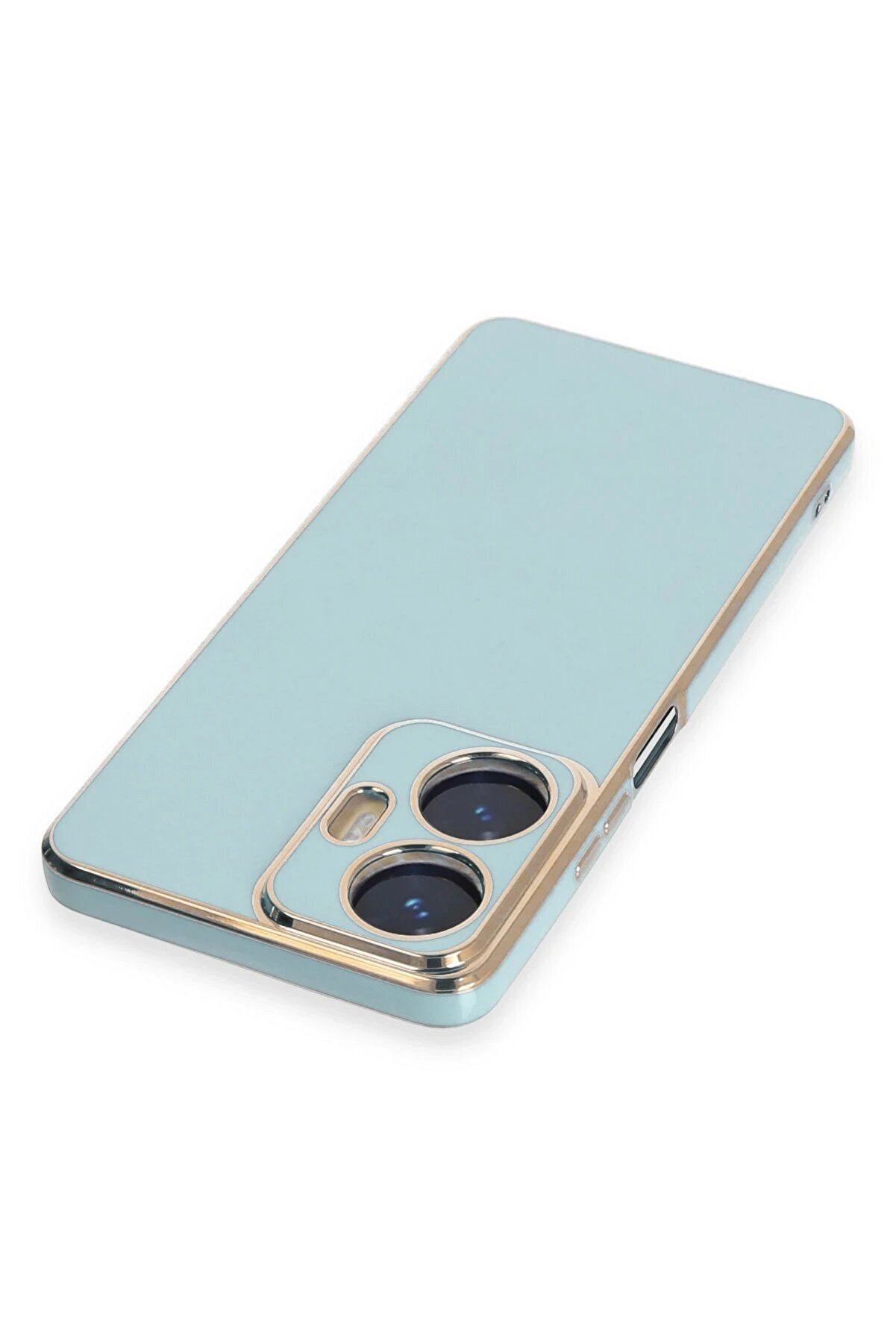 Realme C55 Kılıf Volet Si̇li̇kon - A&ccedil;ık Yeşi̇l - Dropx2056-1139