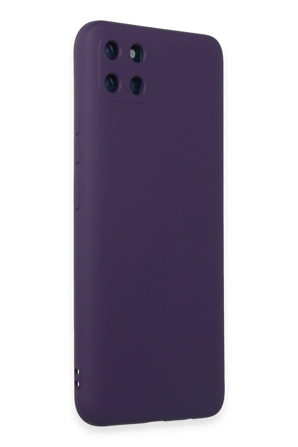 Realme C11 Kılıf Nano İçi̇ Kadi̇fe Si̇li̇kon - Mor - Dropx1559-1819