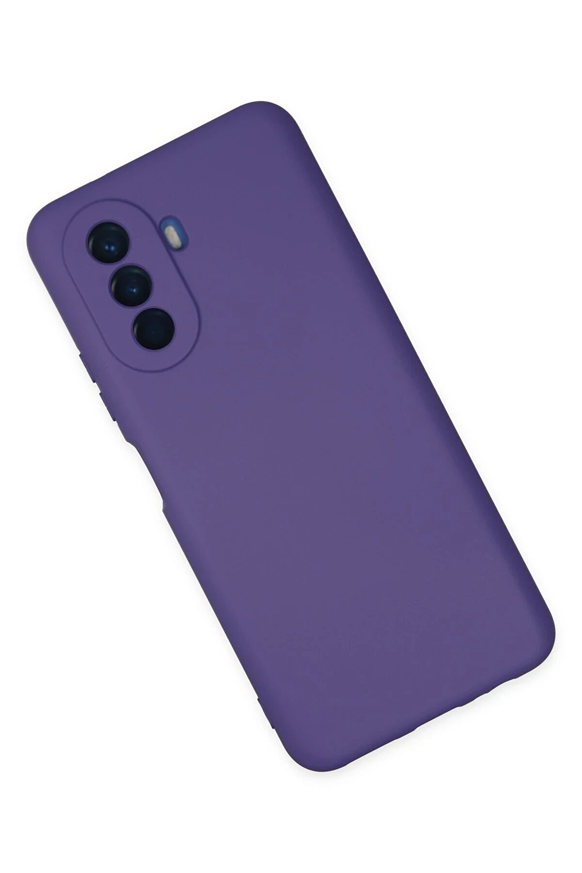 Huawei̇ Nova Y70 Kılıf Nano İ&ccedil;i̇ Kadi̇fe Si̇li̇kon - Mor - Dropx2256-4670