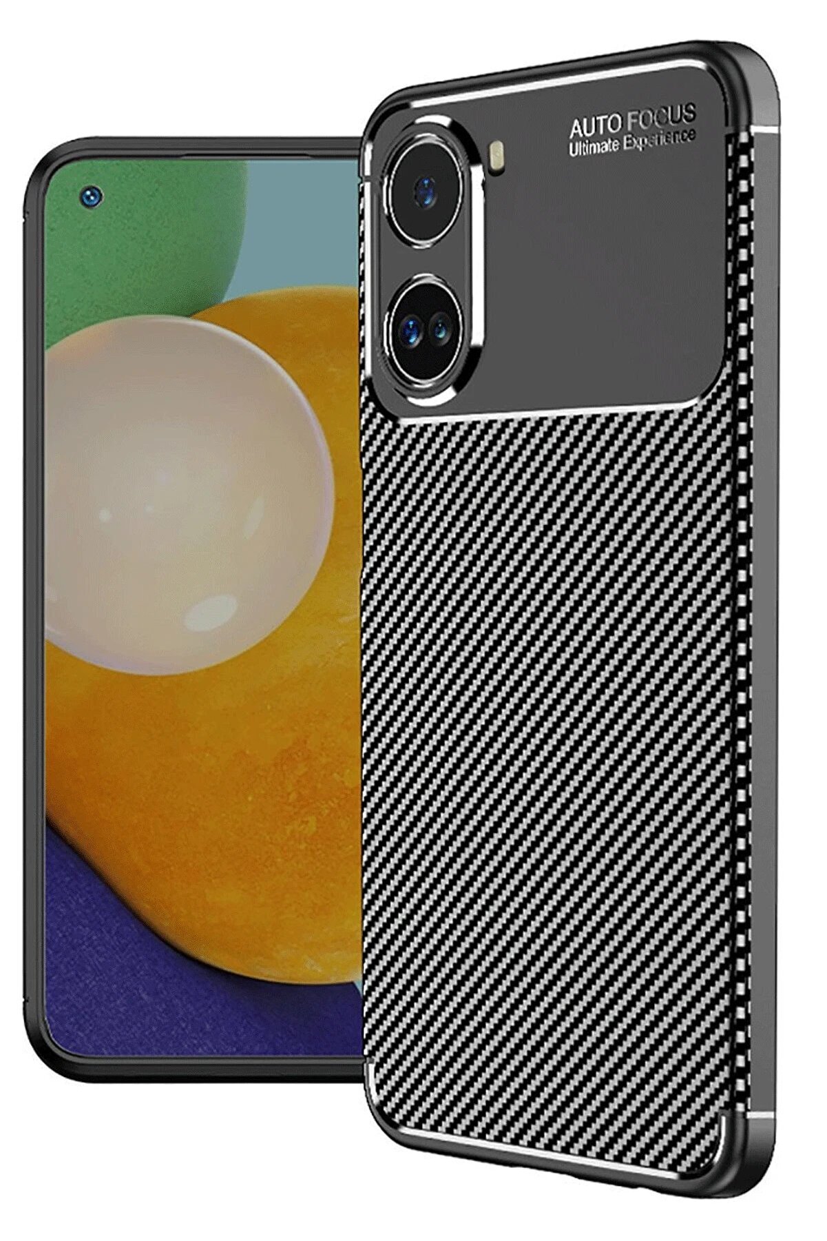 CepteToptan Xiaomi Poco X7 Pro Kılıf Auto Focus Karbon Kapak - Siyah - DROPX7073-7522