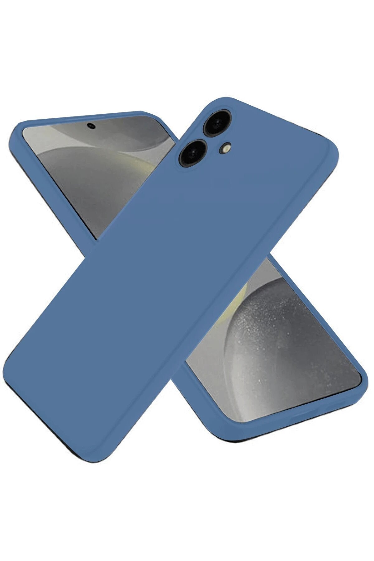 CepteToptan Samsung Galaxy A06 Kılıf First Silikon - Mavi - DROPX4633-8623