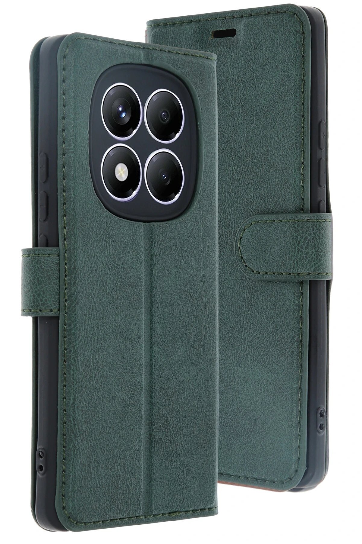 CepteToptan Xiaomi Redmi Note 14 Pro 4G Kılıf Trend S Plus Kapaklı Kılıf - Yeşil - DROPX5260-1984