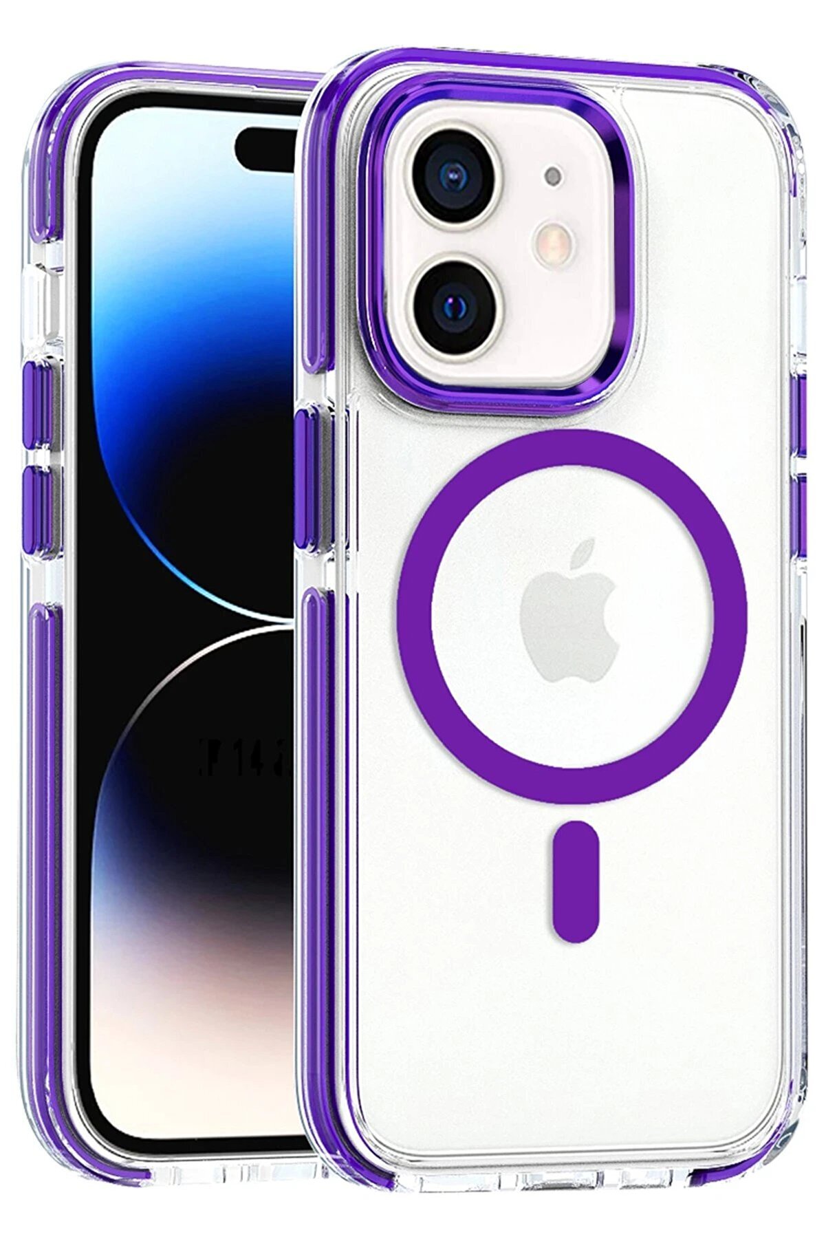 CepteToptan iPhone 11 Bella Magsafe Kapak - Derin Mor - DROPX9998-3397