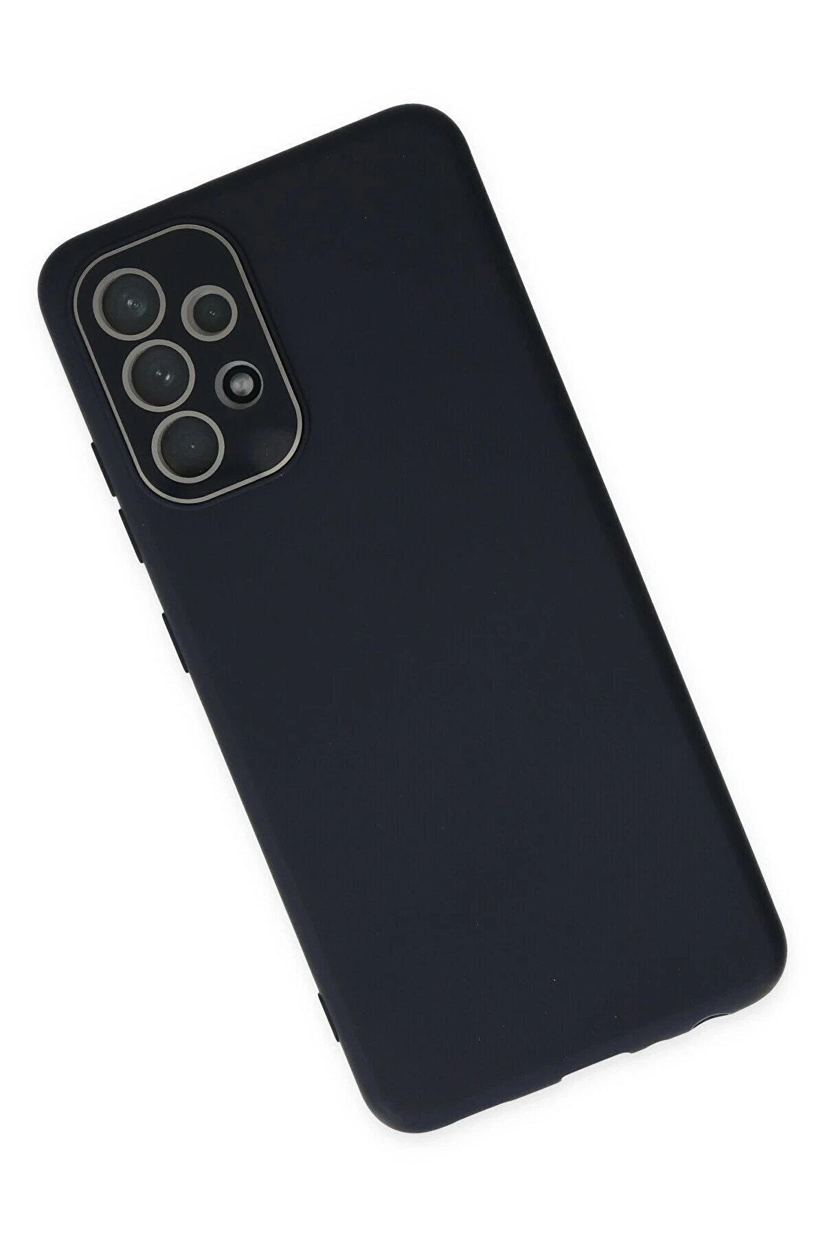 Samsung Galaxy A33 5G Kılıf Lansman Glass Kapak - Laci̇vert - Dropx9813-7619