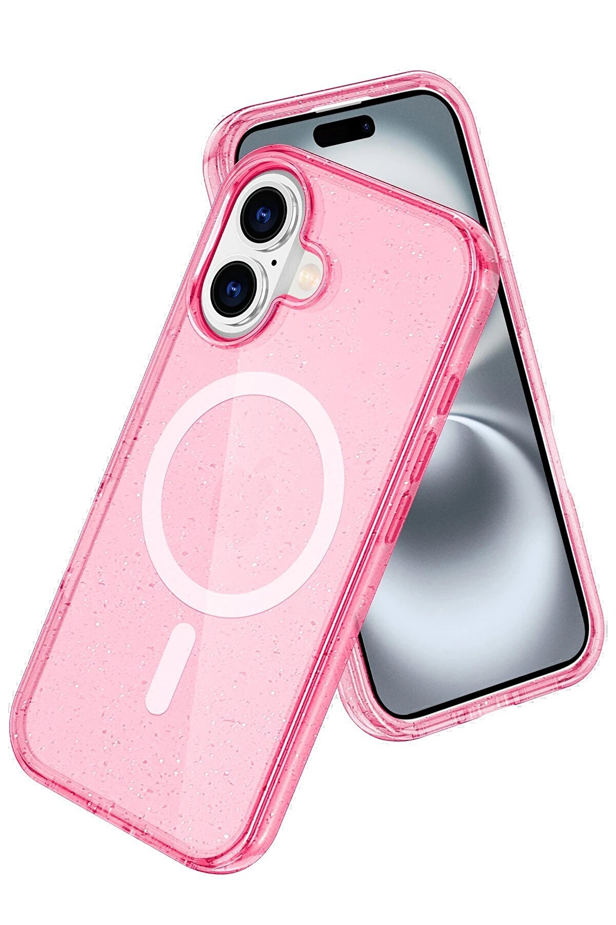 CepteToptan Apple iPhone 16 Star Magsafe Kapak - Pembe - DROPX6332-4099