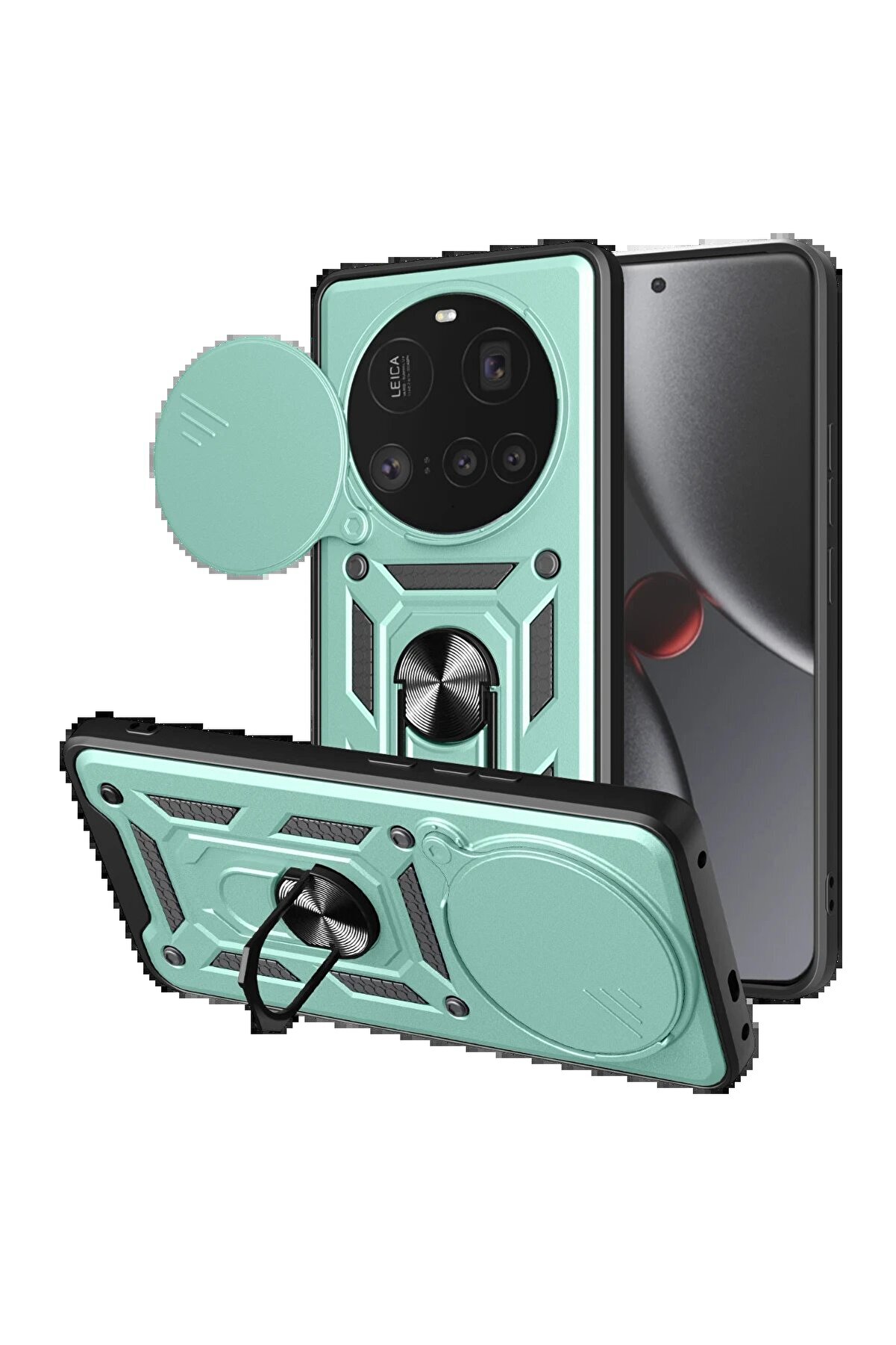 CepteToptan Xiaomi Mi 15 Ultra Kılıf Pars Lens Y&uuml;z&uuml;kl&uuml; Silikon - Yeşil - DROPX7420-3459