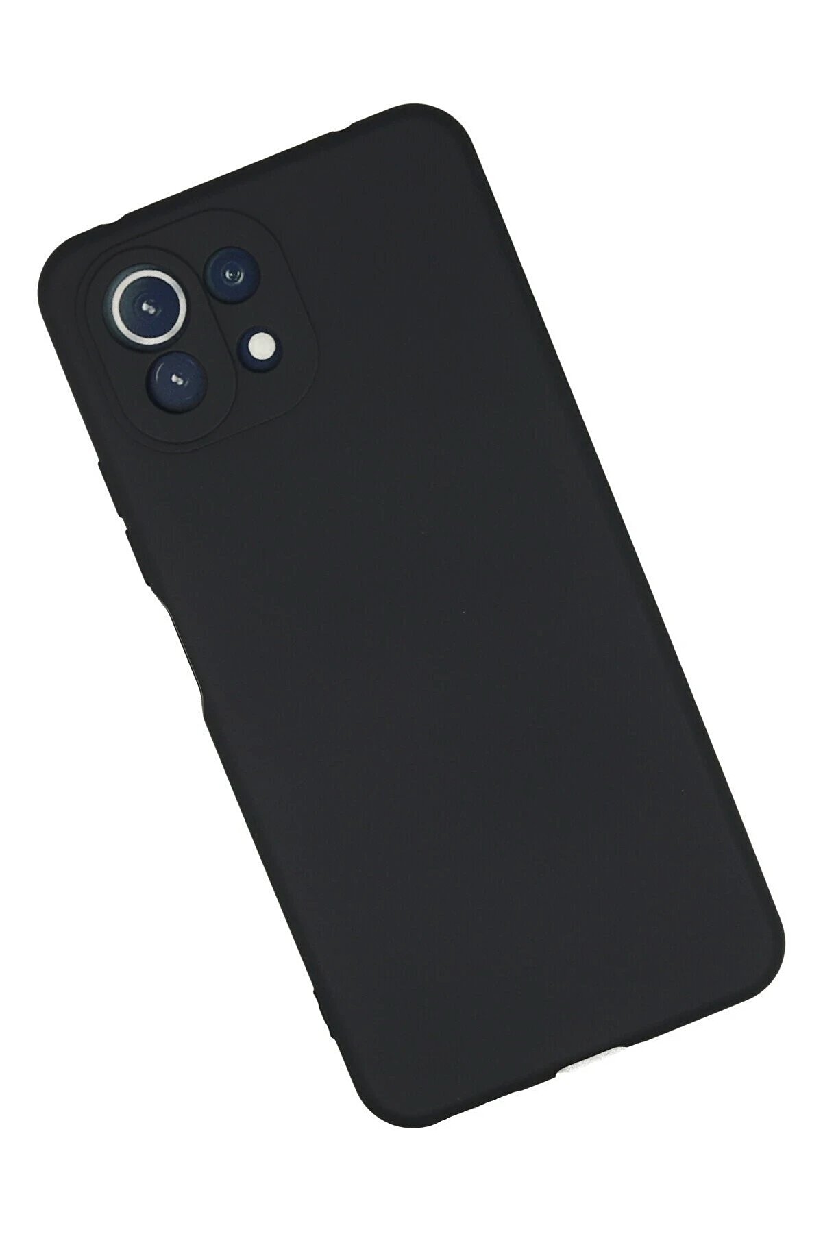 Xi̇aomi̇ Mi̇ 11 Li̇te Kılıf Nano İçi̇ Kadi̇fe Si̇li̇kon - Laci̇vert - Dropx8413-3339