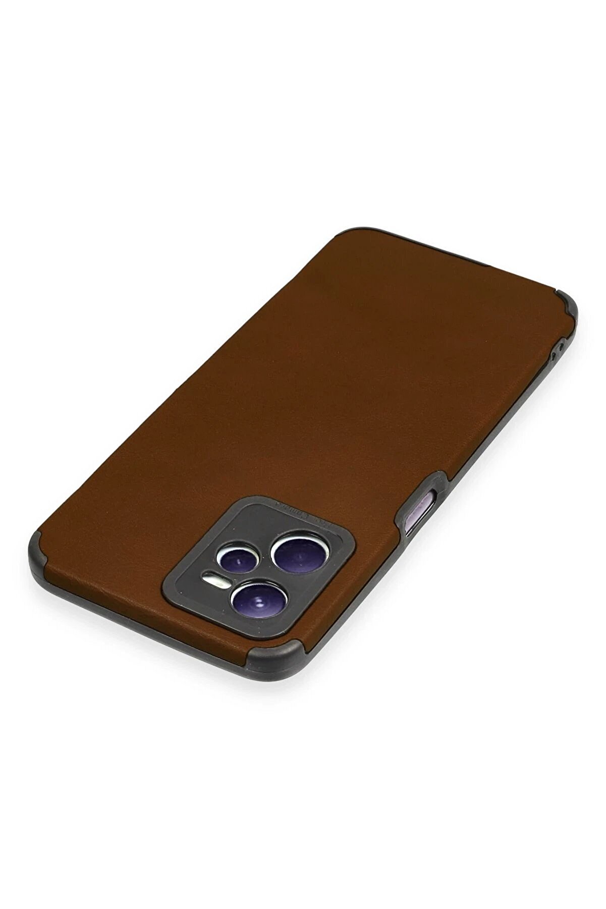 Realme C35 Kılıf Loop Deri̇ Si̇li̇kon - Kahverengi̇ - Dropx9374-8764