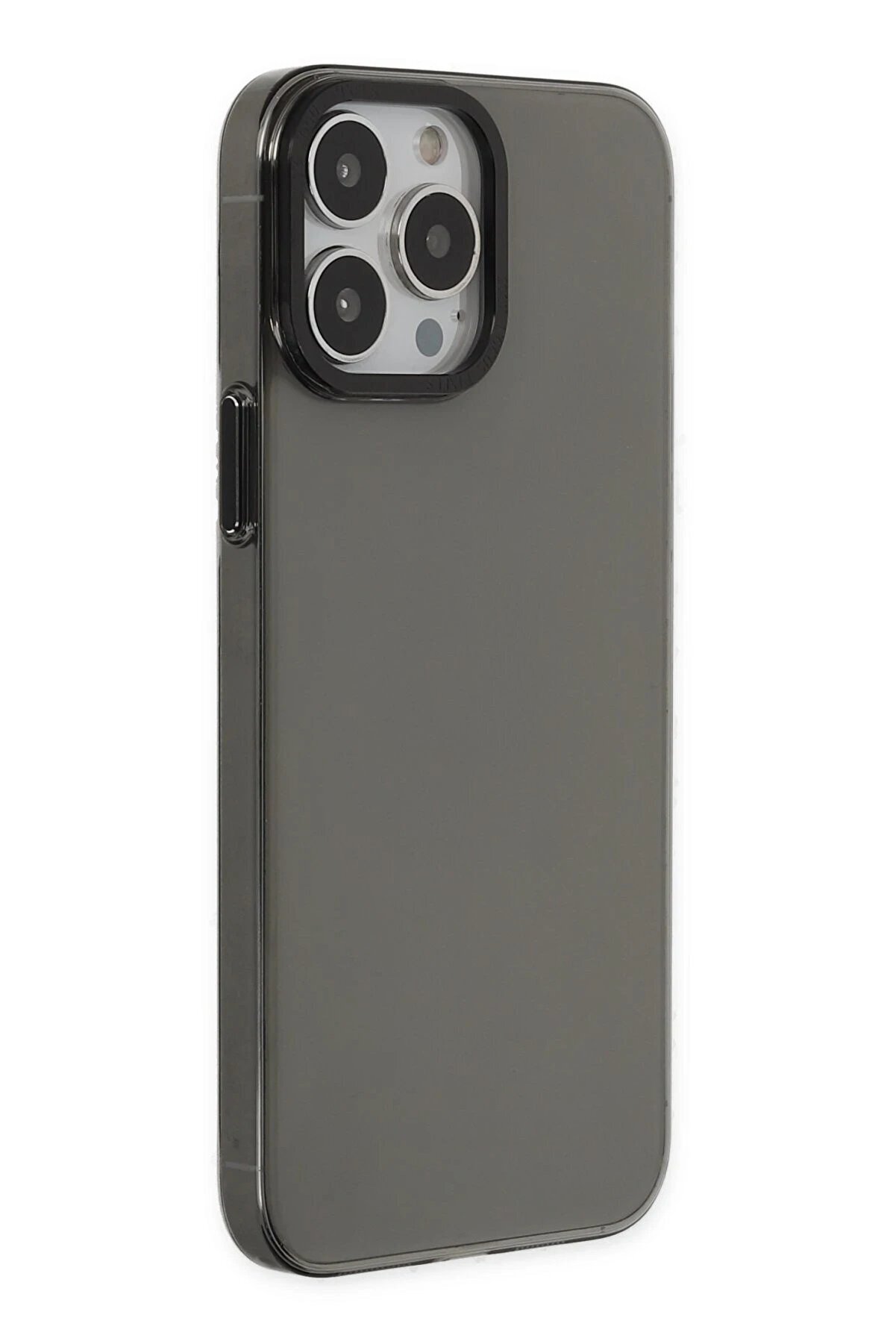 İphone 13 Pro Kılıf Anka Pc Sert Metal Kapak - Si̇yah - Dropx8490-3849