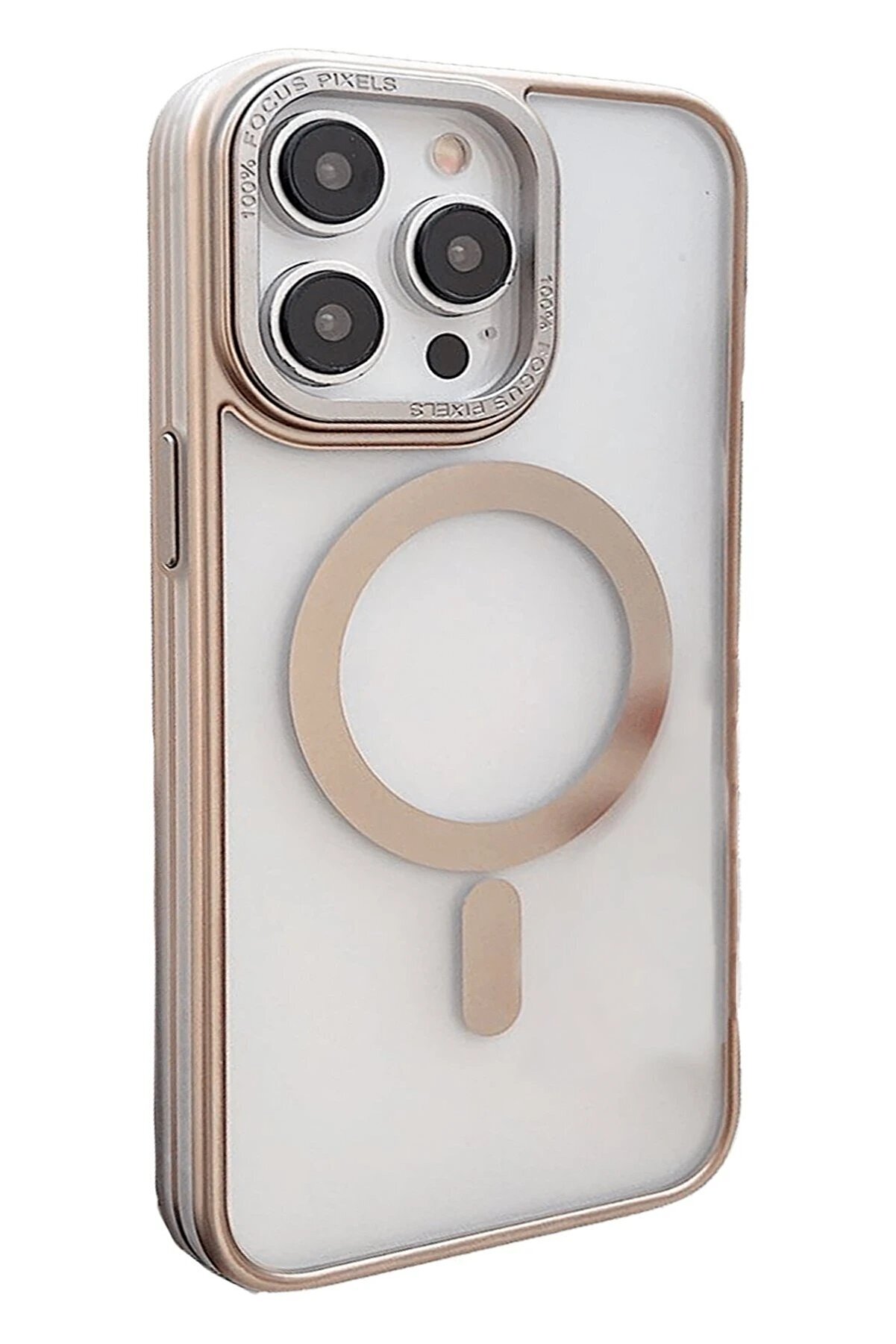 CepteToptan iPhone 15 Pro Max Montella Magsafe Kapak - Titan Gri - DROPX8647-8962