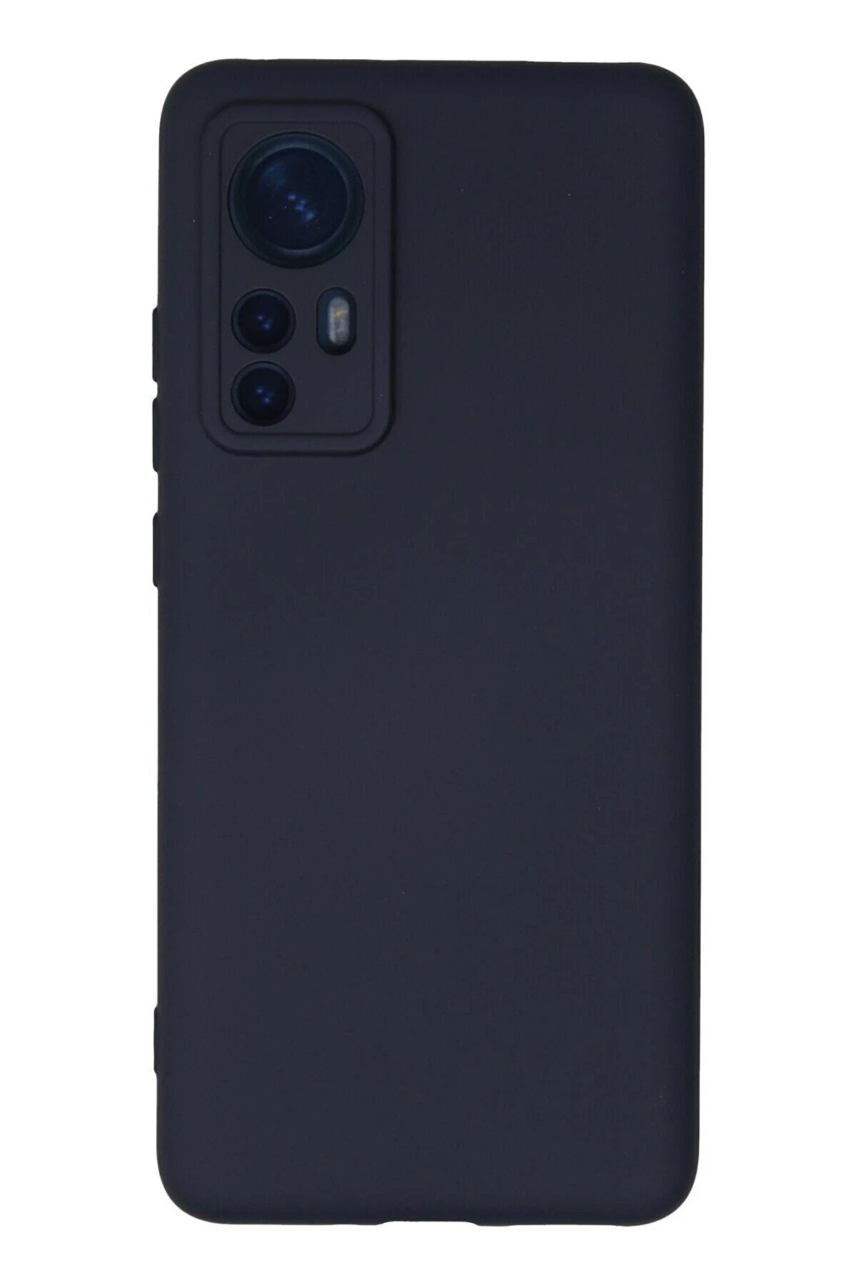 CepteToptan Xiaomi Mi 12 Kılıf Nano içi Kadife Silikon - Lacivert - DROPX1663-2721