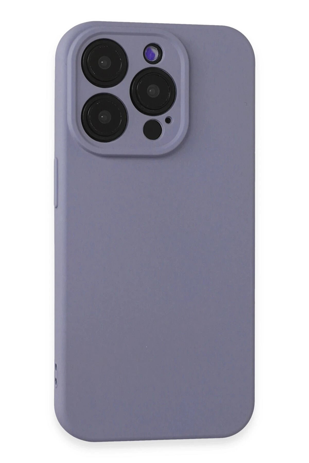 ykavm iPhone 15 Pro Max Kılıf Nano içi Kadife Silikon - Lila Uyumlu