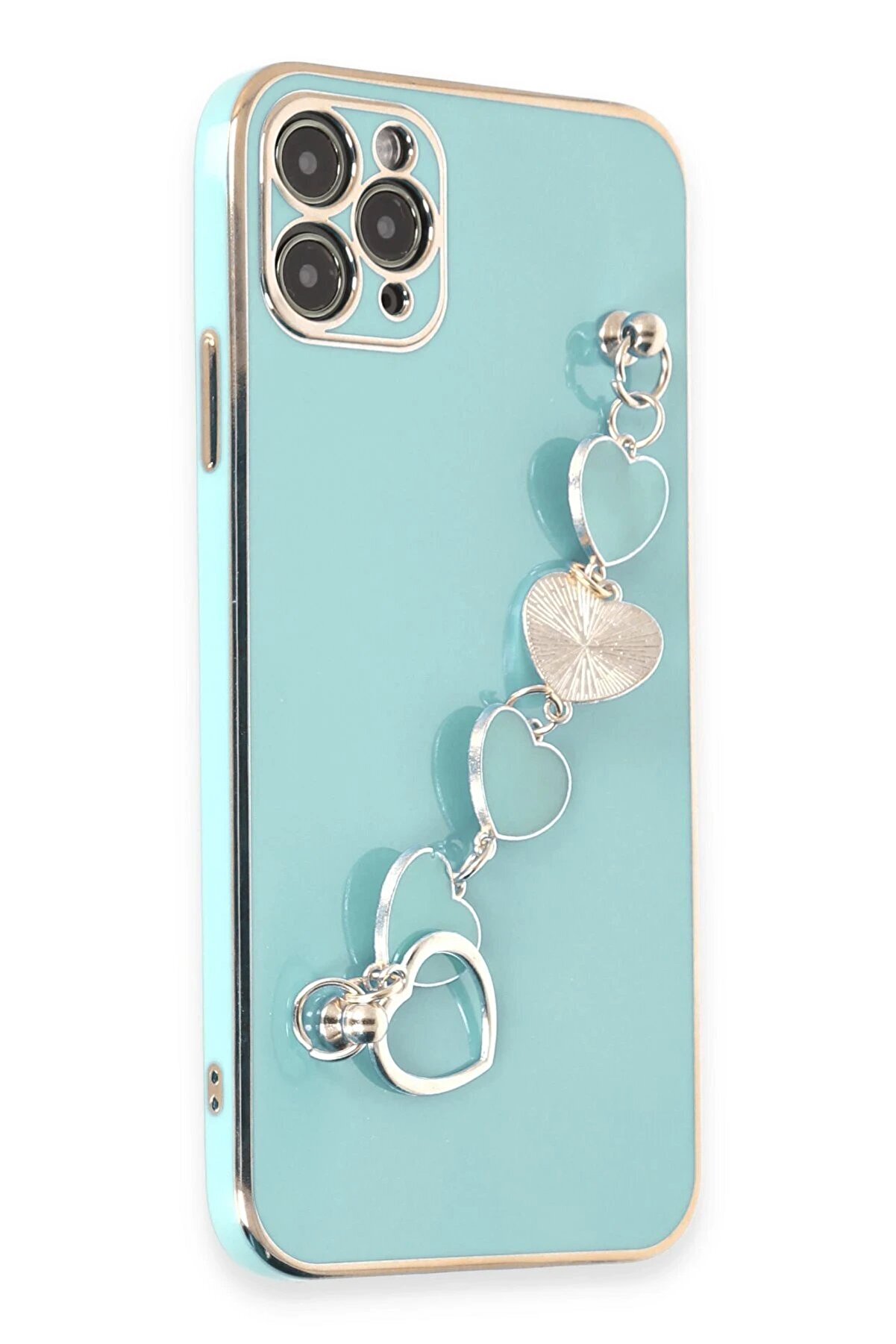 CepteToptan iPhone 11 Pro Max Kılıf Esila Silikon - Su Yeşili - DROPX1343-4555