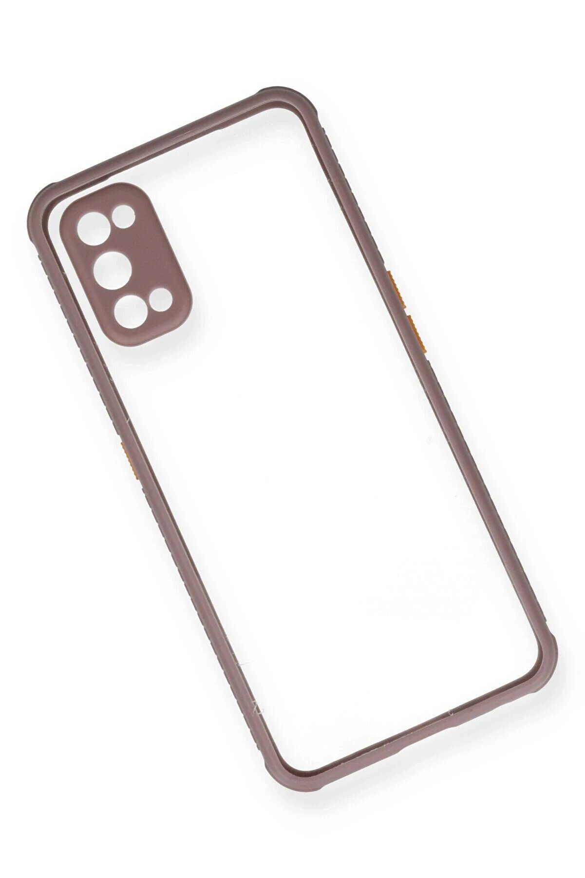 Realme 7 Pro Kılıf Mi̇ami̇ Şeffaf Si̇li̇kon - Açık Mor - Dropx5287-3116