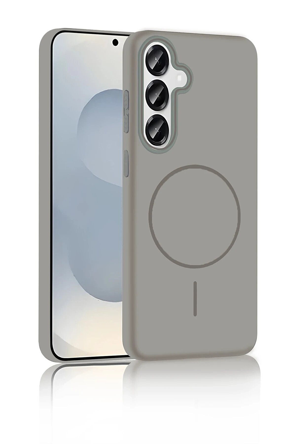 Samsung Galaxy S23 Fe Broş Magsafe Kapak - Çöl Ti̇tanyum - Dropx8966-9784