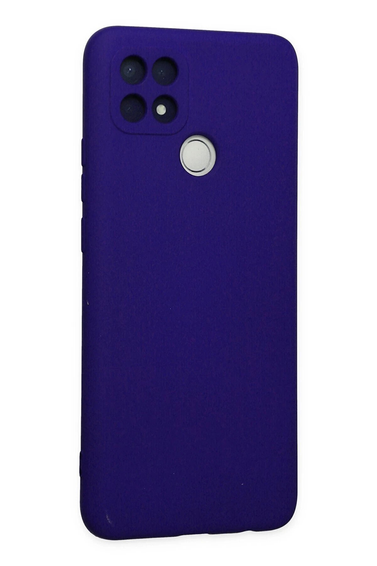 Oppo A15 Kılıf Nano İ&ccedil;i̇ Kadi̇fe Si̇li̇kon - Mor - Dropx9356-6091