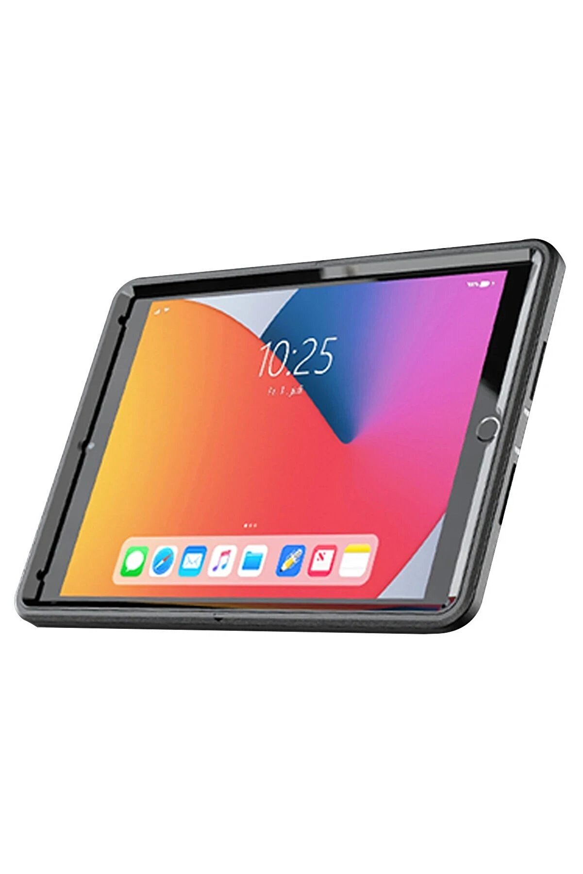 İpad 10.2 (7.Nesi̇l) Kılıf Hand Strap Tablet Kılıfı - Si̇yah - Dropx7677-8619
