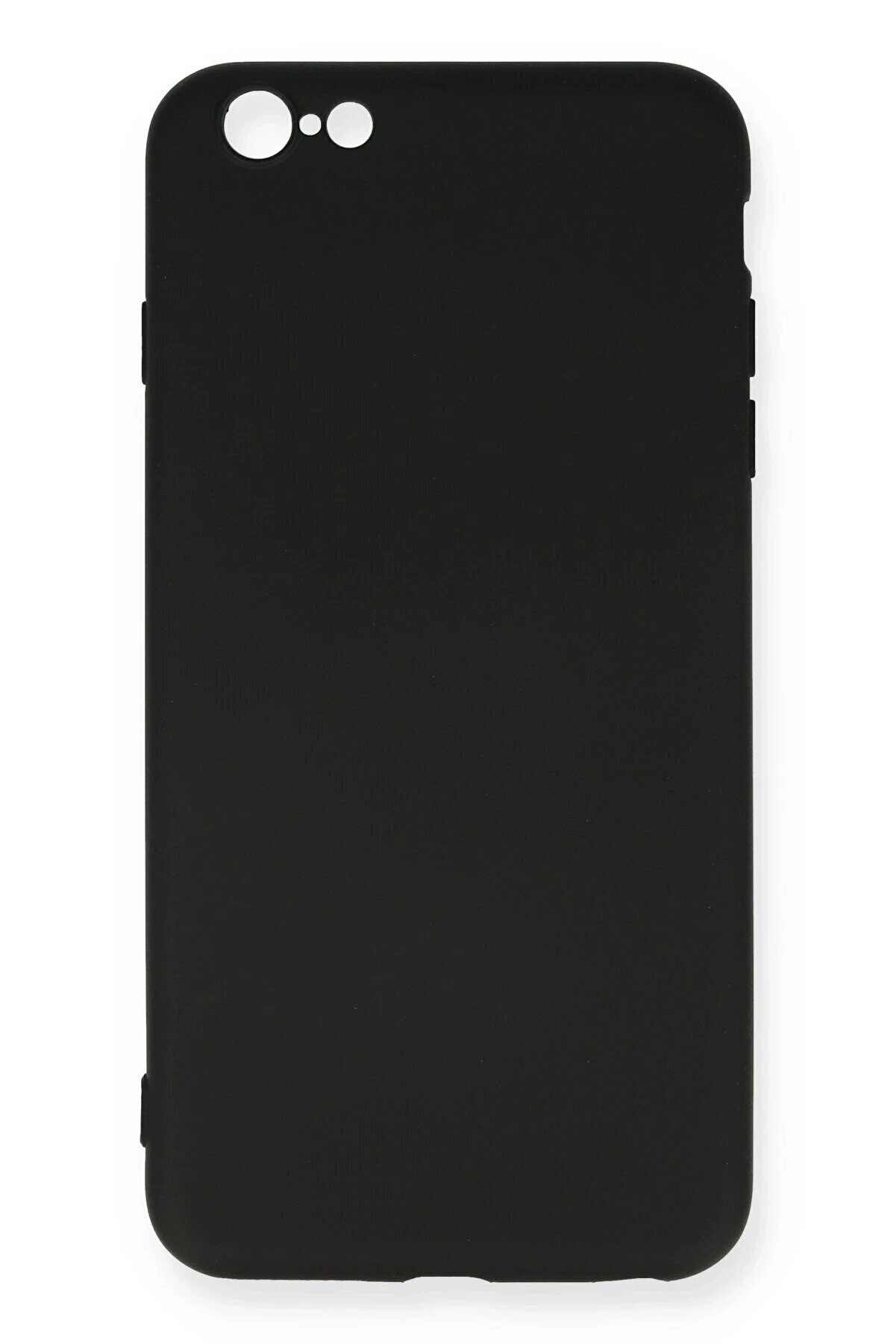 CepteToptan iPhone 6 Plus Kılıf Nano içi Kadife Silikon - Siyah - DROPX4859-7132