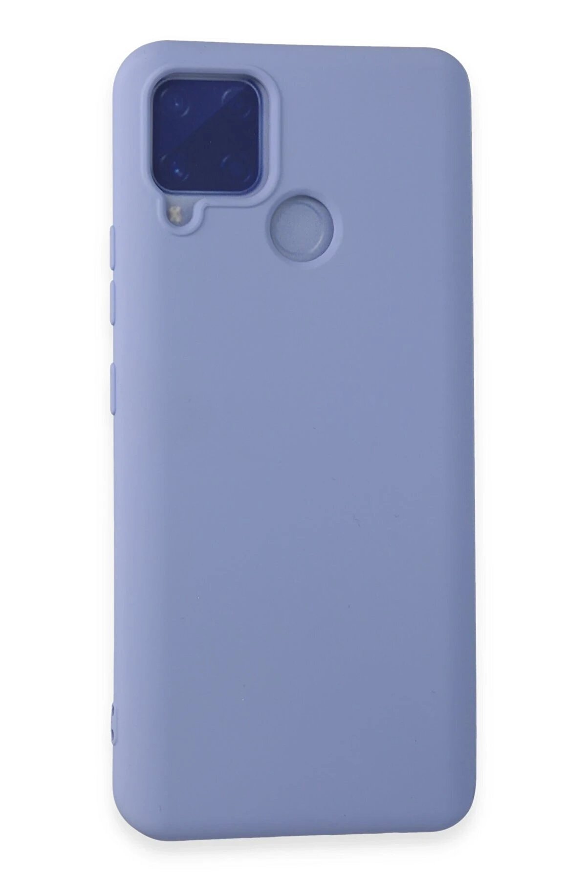 CepteToptan Realme C15 Kılıf Nano içi Kadife Silikon - Lila - DROPX3391-6276