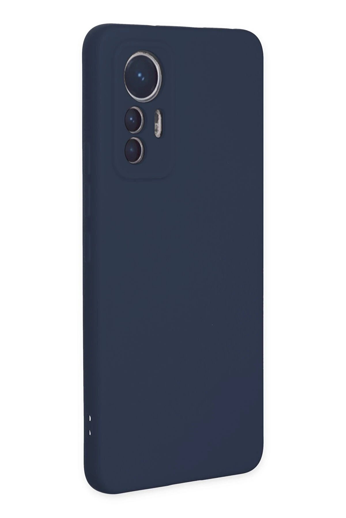 Xi̇aomi̇ Mi̇ 12 Li̇te Kılıf Nano İçi̇ Kadi̇fe Si̇li̇kon - Laci̇vert - Dropx5082-4822