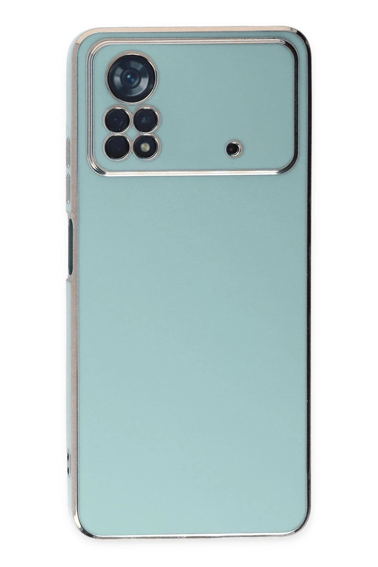 Xi̇aomi̇ Poco X4 Pro 5G Kılıf Volet Si̇li̇kon - Açık Yeşi̇l - Dropx1397-6997