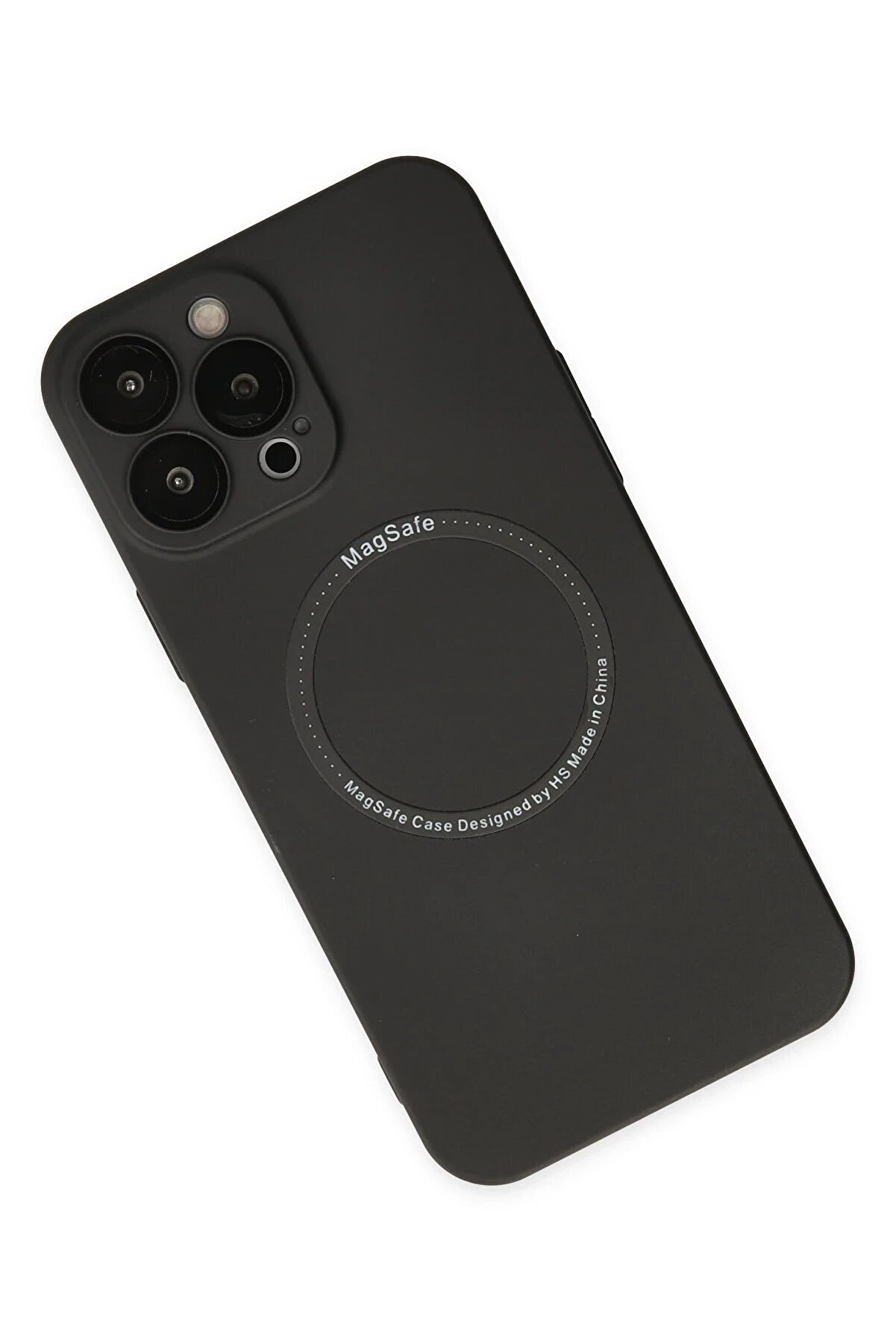 İphone 14 Pro Kılıf Jack Magneti̇csafe Lens Si̇li̇kon - Si̇yah - Dropx5763-2674