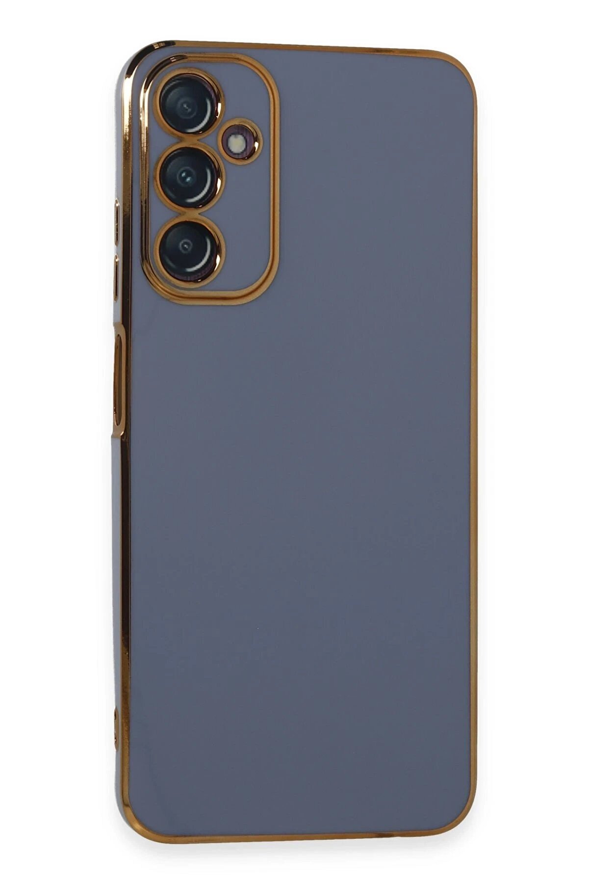 CepteToptan Samsung Galaxy A05S Kılıf Volet Silikon - Mavi - DROPX7693-8844