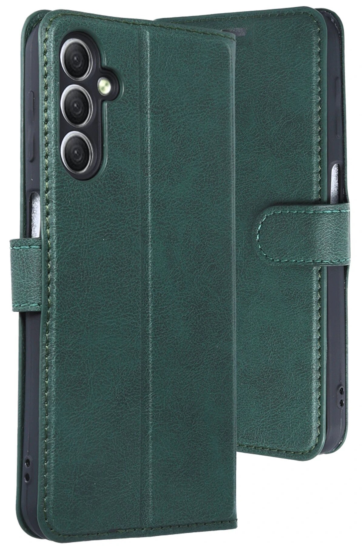 CepteToptan Samsung Galaxy A24 4G Kılıf Trend S Plus Kapaklı Kılıf - Yeşil - DROPX8450-7067