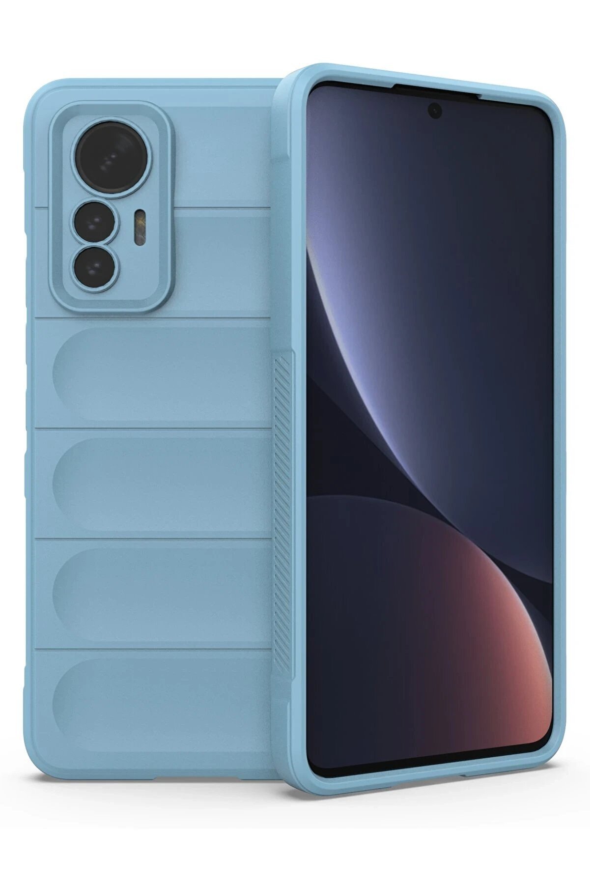 CepteToptan Xiaomi Mi 12 Lite Kılıf Optimum Silikon - Sky Blue - DROPX5579-9266