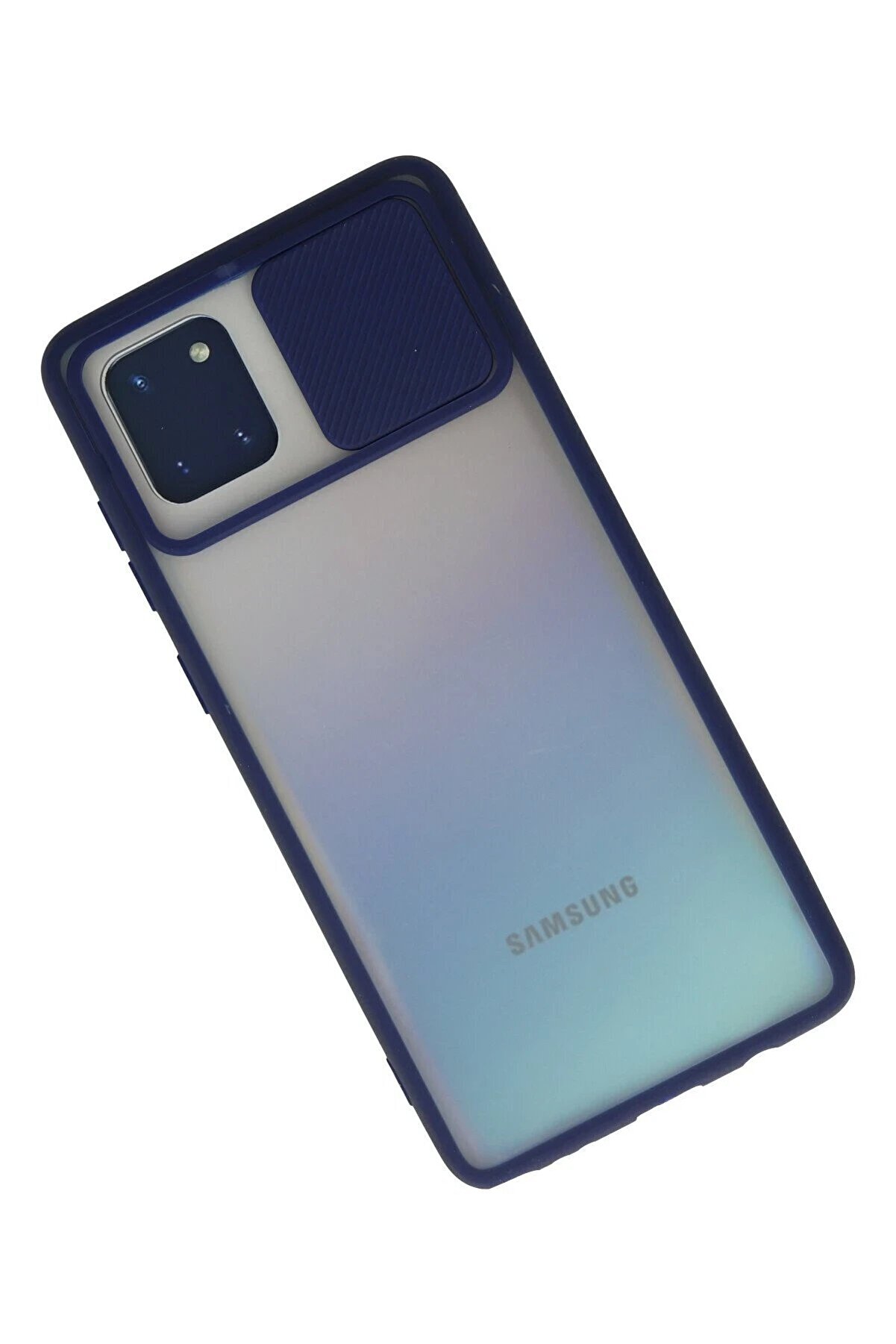 Samsung Galaxy A81 / Note 10 Li̇te Kılıf Palm Buzlu Kamera S&uuml;rg&uuml;l&uuml; Si̇li̇kon - - Dropx6585-7384