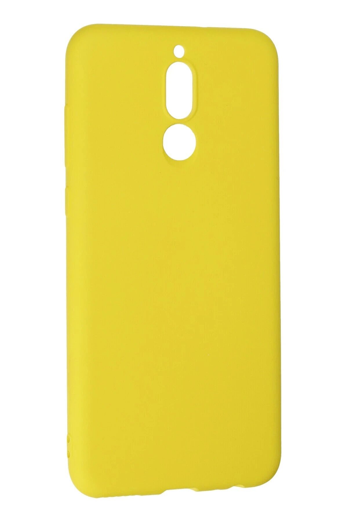 Huawei̇ Mate 10 Li̇te Kılıf Nano İ&ccedil;i̇ Kadi̇fe Si̇li̇kon - Sarı - Dropx4949-5038