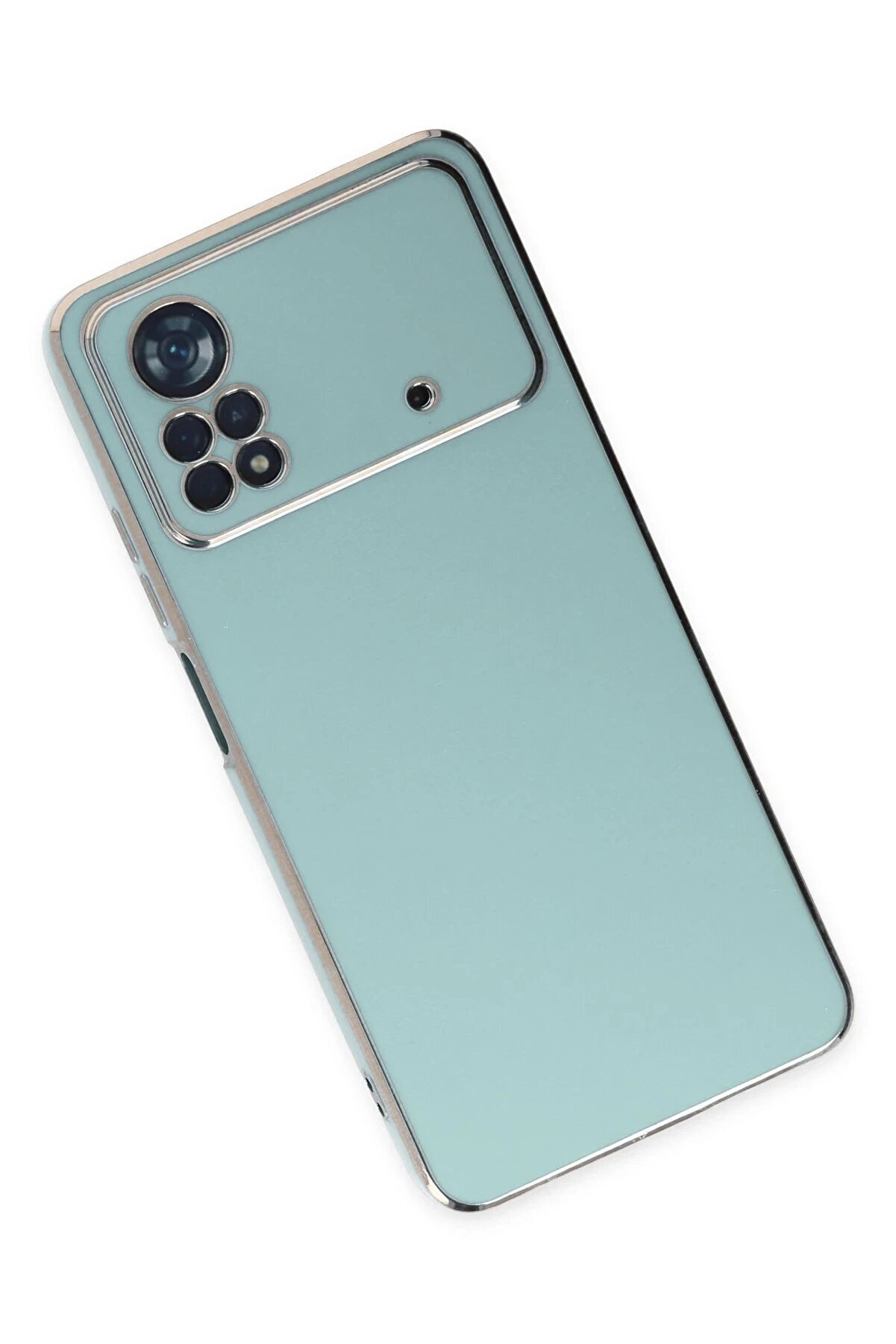 Xi̇aomi̇ Poco X4 Pro 5G Kılıf Volet Si̇li̇kon - Açık Yeşi̇l - Dropx1397-6997