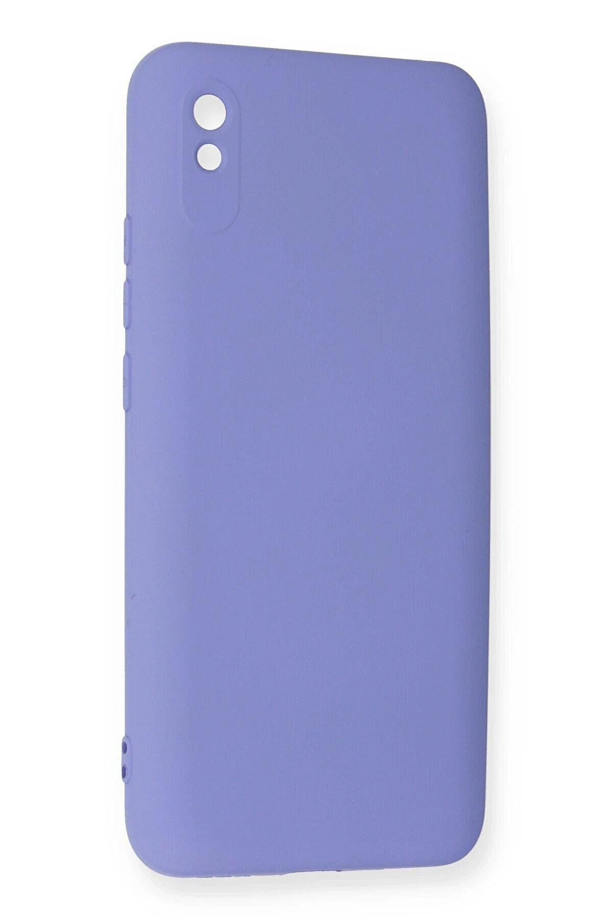 Xi̇aomi̇ Redmi̇ 9A Kılıf Nano İ&ccedil;i̇ Kadi̇fe Si̇li̇kon - Li̇la - Dropx7045-2692