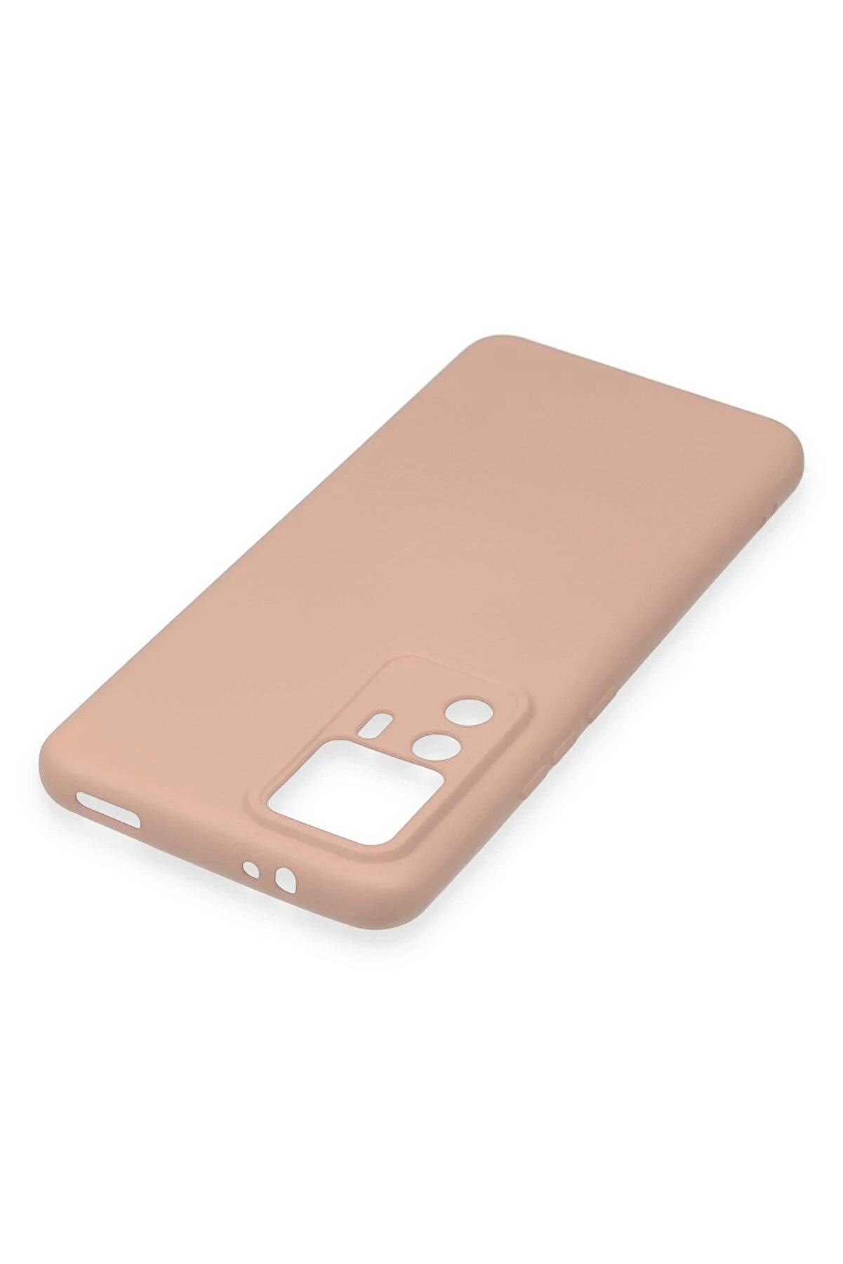 Xi̇aomi̇ Mi̇ 12T Pro Kılıf Nano İ&ccedil;i̇ Kadi̇fe Si̇li̇kon - Pudra - Dropx2994-7839