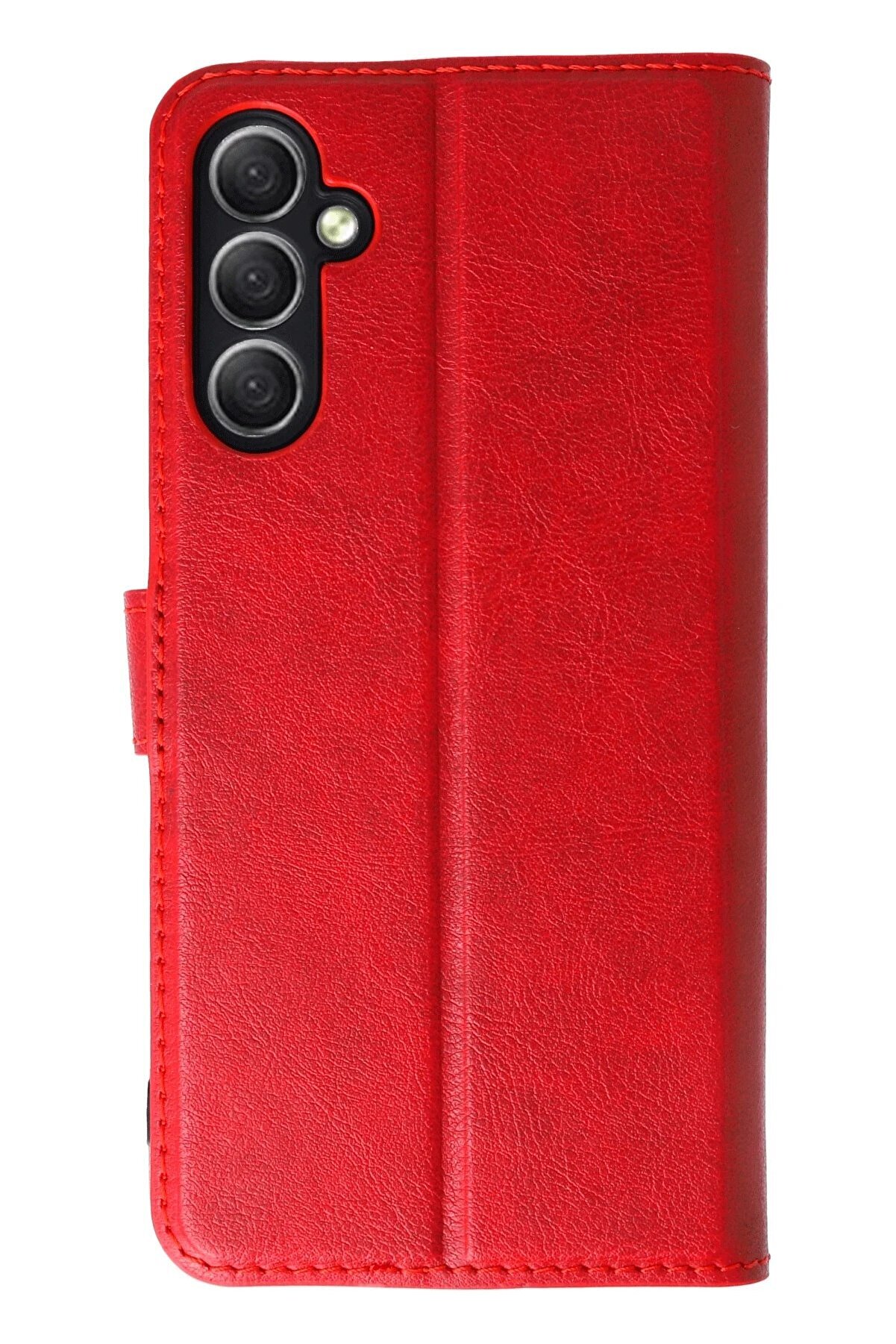 CepteToptan Samsung Galaxy A24 4G Kılıf Trend S Plus Kapaklı Kılıf - Kırmızı - DROPX4515-9431