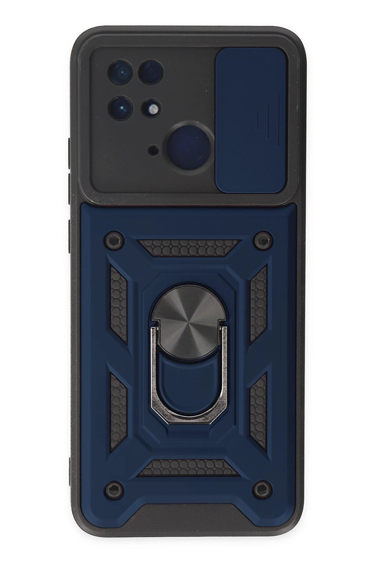 CepteToptan Xiaomi Redmi 10C Kılıf Pars Lens Y&uuml;z&uuml;kl&uuml; Silikon - Lacivert - DROPX3471-2967