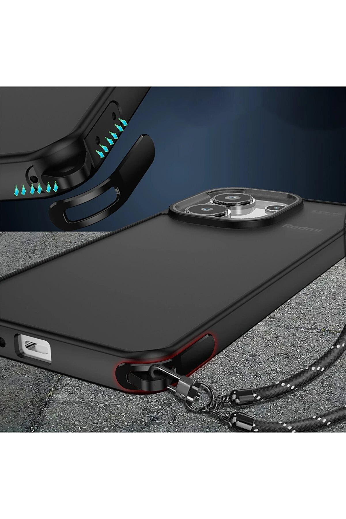 Xi̇aomi̇ Redmi̇ Note 13 Pro 4G Kılıf Elegant Kapak - Pudra - Dropx3758-7756