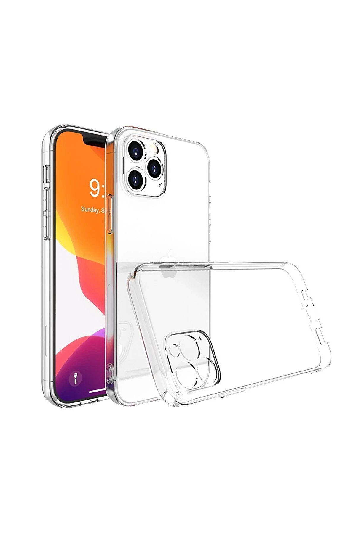 CepteToptan iPhone 13 Pro Max Kılıf Lüx Şeffaf Silikon - DROPX4364-8478