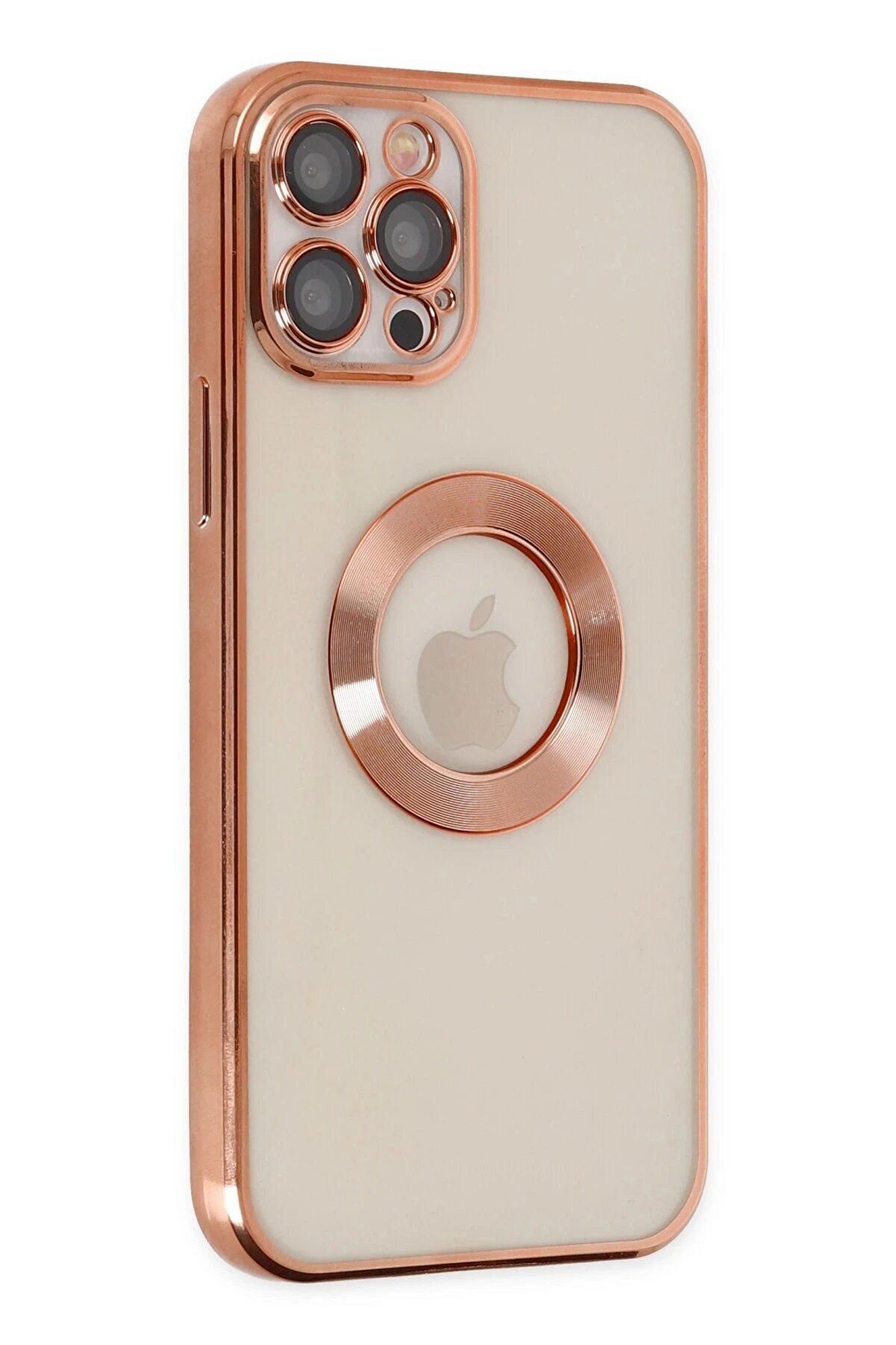 İphone 12 Pro Max Kılıf Slot Si̇li̇kon - Rose Gold - Dropx8195-2298
