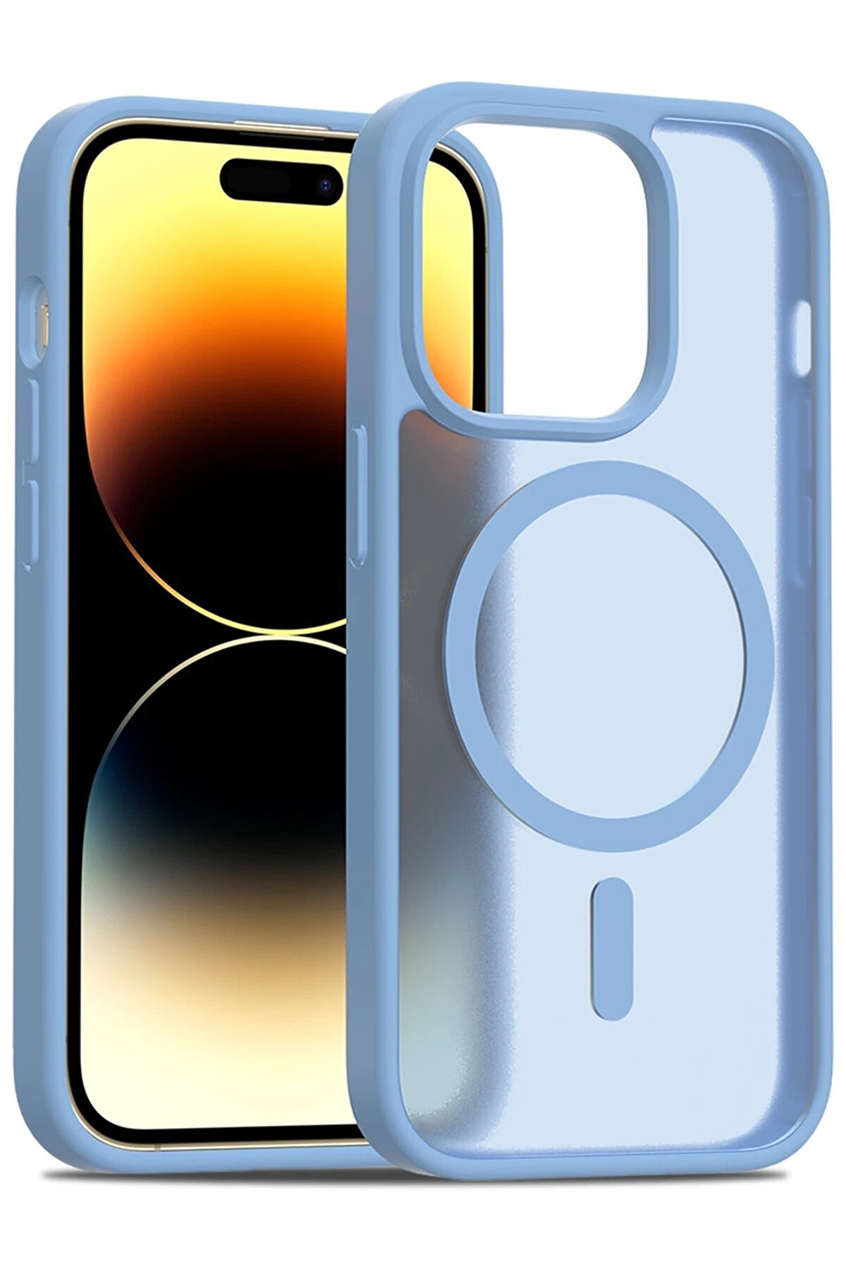 İphone 14 Pro Jota Magsafe Kapak - Açık Mavi̇ - Dropx8312-3455
