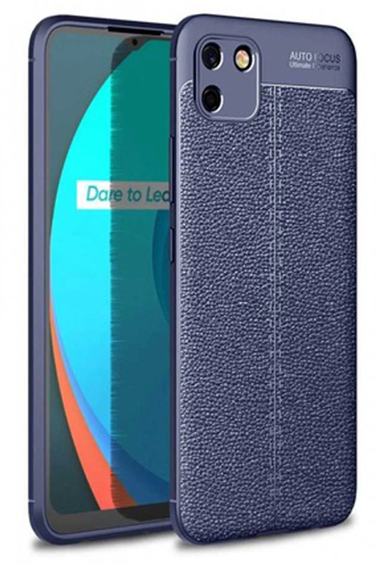 CepteToptan Realme C11 Kılıf Auto Focus Kapak - Lacivert - DROPX3716-2387