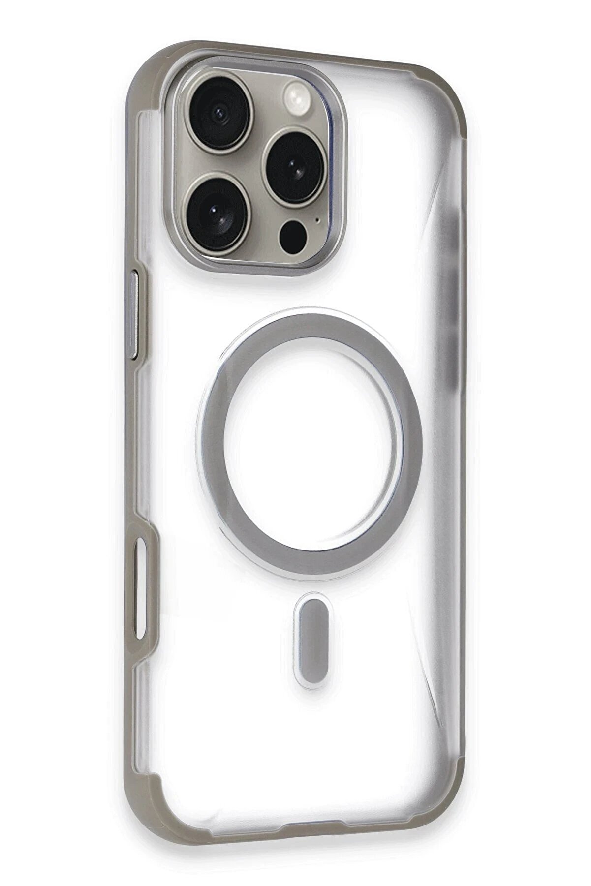CepteToptan iPhone 16 Pro Max Hilton Magsafe Kapak - Titan Gri - DROPX3920-5873