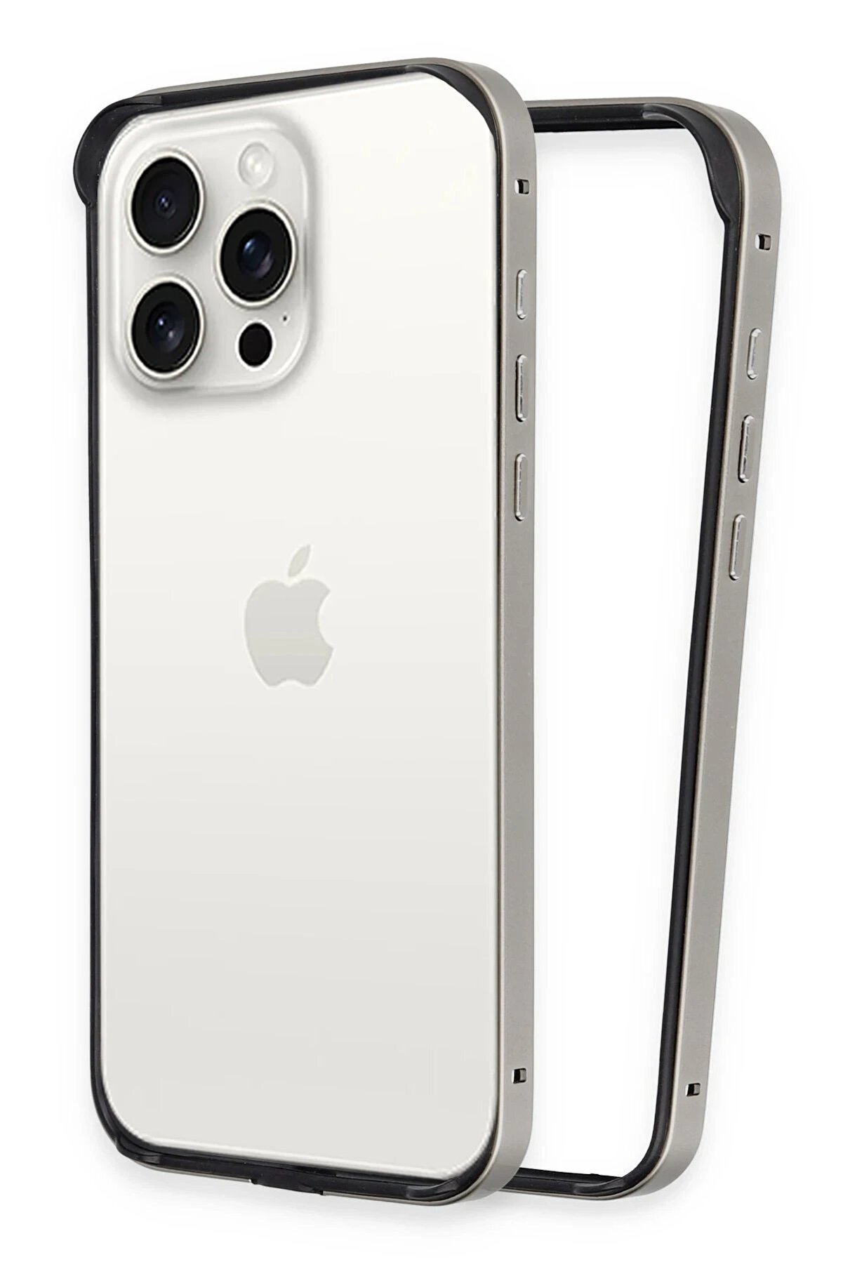 CepteToptan iPhone 14 Pro Land Bumper Koruma Kapak - Titan Gri - DROPX5831-6360