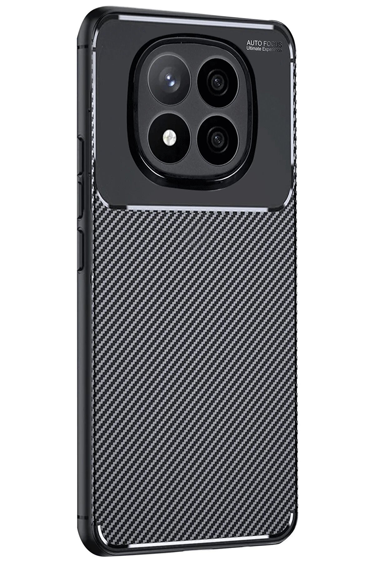 CepteToptan Xiaomi Redmi Note 14 Pro Plus Kılıf Auto Focus Karbon Kapak - Siyah - DROPX8904-2766