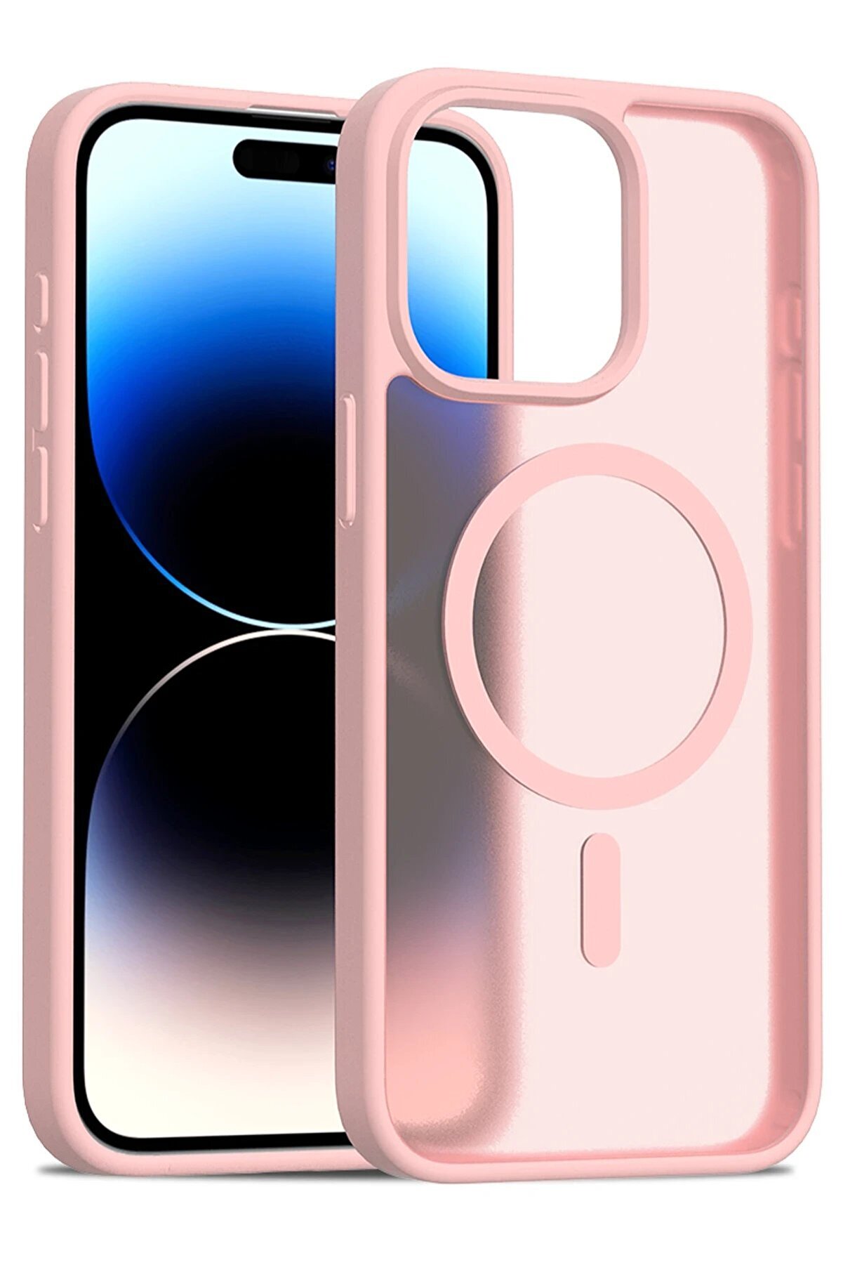 İphone 14 Pro Max Jota Magsafe Kapak - Pudra - Dropx9315-3803