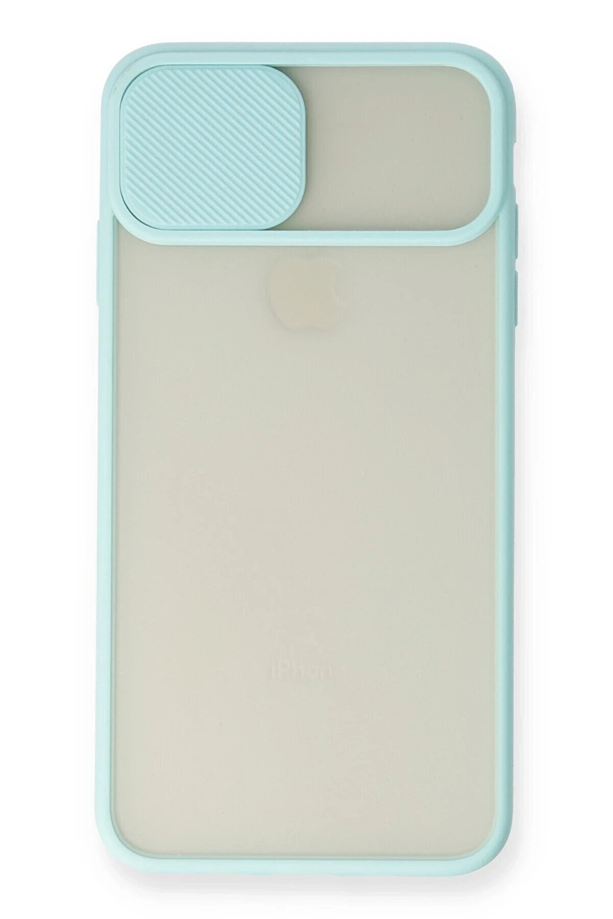 İphone Xs Max Kılıf Palm Buzlu Kamera Sürgülü Si̇li̇kon - Turkuaz - Dropx7763-5696