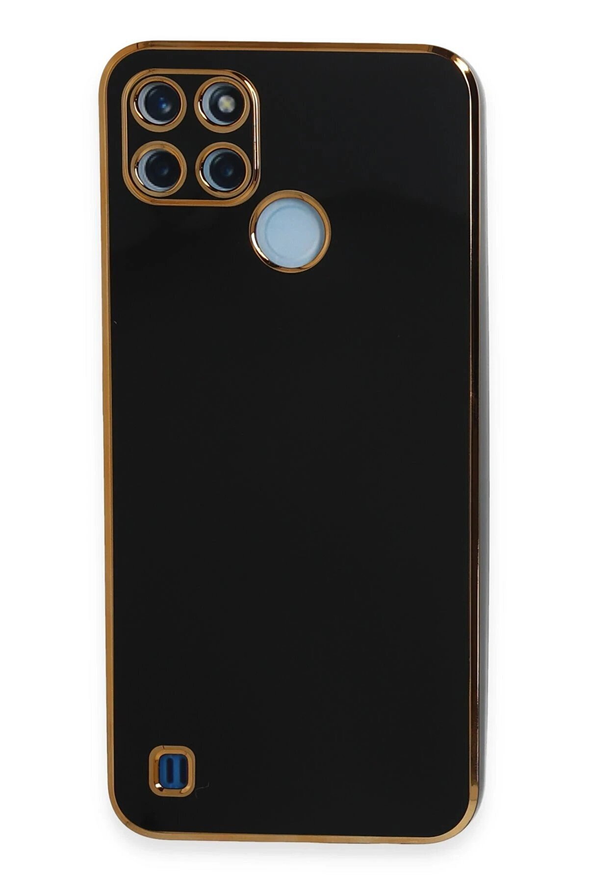 CepteToptan Realme C25Y Kılıf Volet Silikon - Siyah - DROPX1618-5968