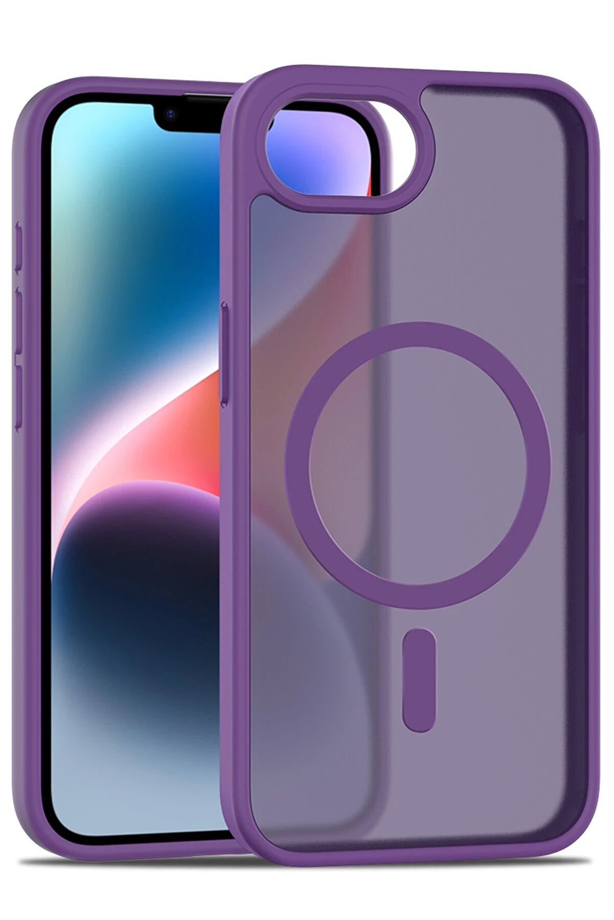 CepteToptan iPhone 16E Jota Magsafe Kapak - Derin Mor - DROPX9268-1662