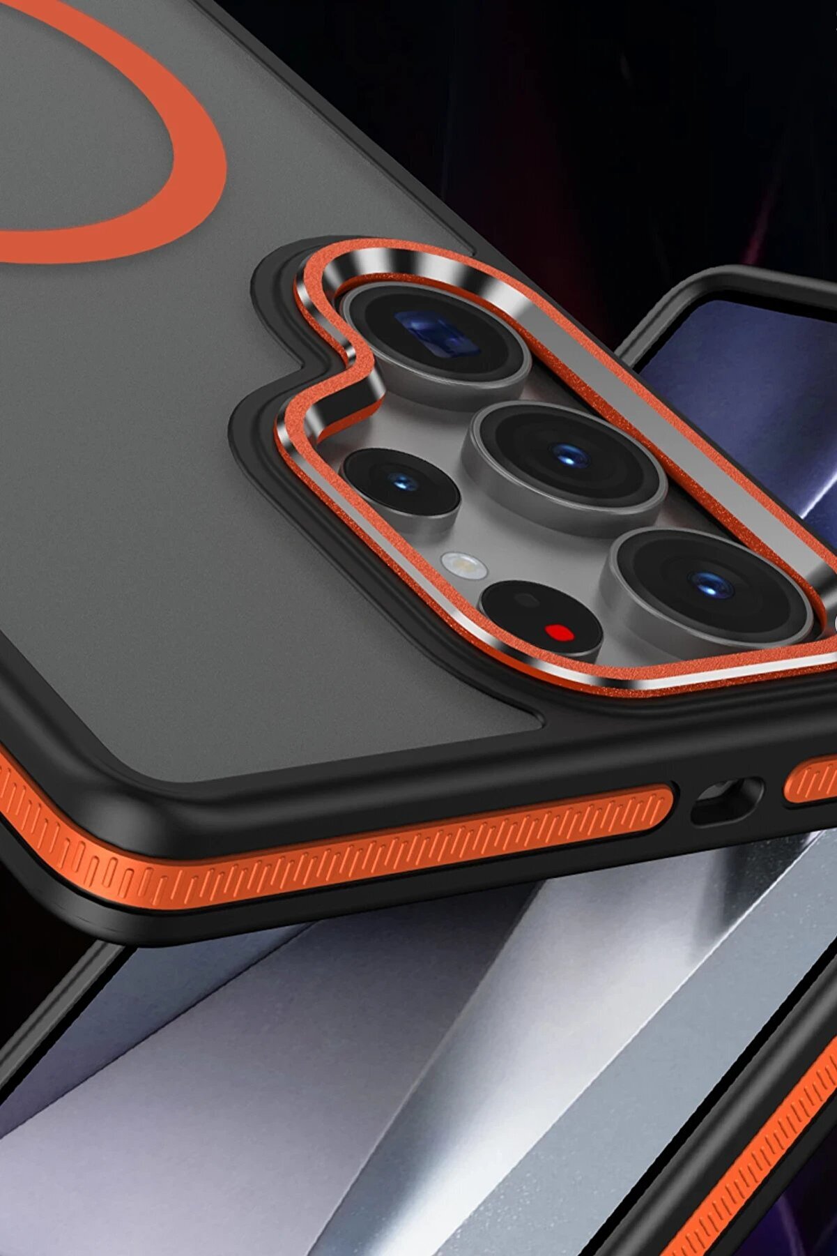 Samsung Galaxy S25 Ultra Wi̇nner Magsafe Kapak - Gri̇ - Dropx1343-9770